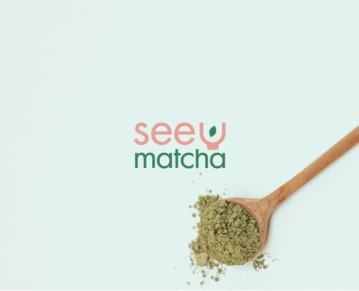 Матча-бар See u matcha, логотип, полиграфия — Брендинг на Dprofile