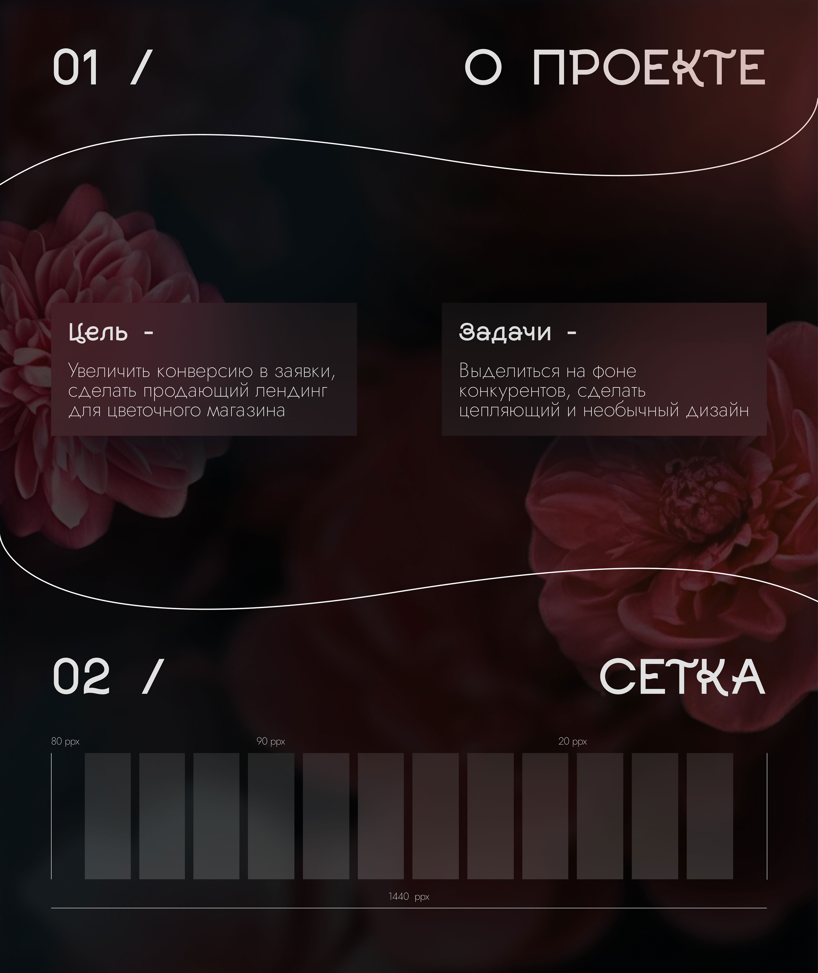 Лендинг для цветочного магазина — Изображение №1 — Интерфейсы, Графика на Dprofile
