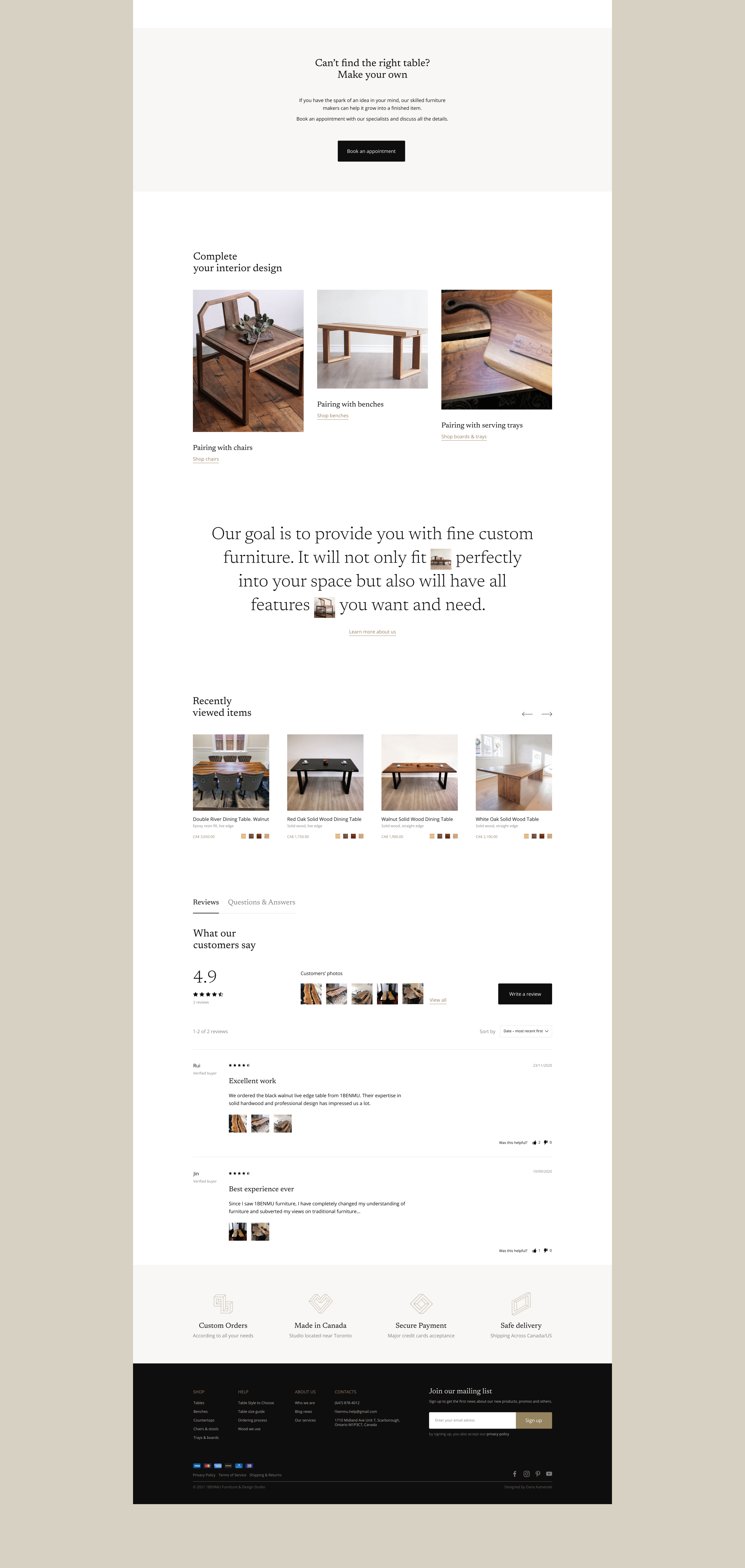 E-commerce ◈ Furniture studio website redesign — Изображение №11 — Интерфейсы на Dprofile