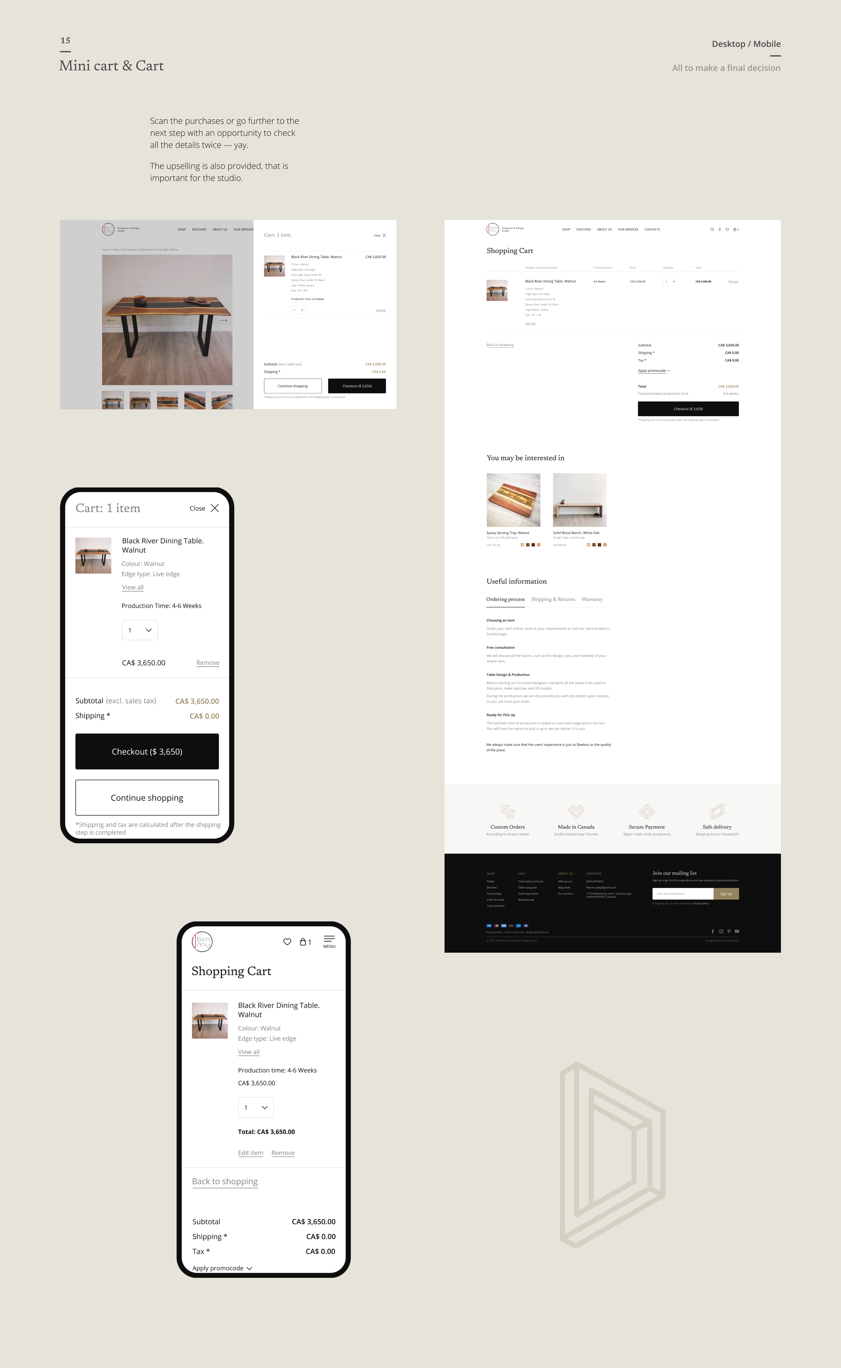 E-commerce ◈ Furniture studio website redesign — Изображение №23 — Интерфейсы на Dprofile