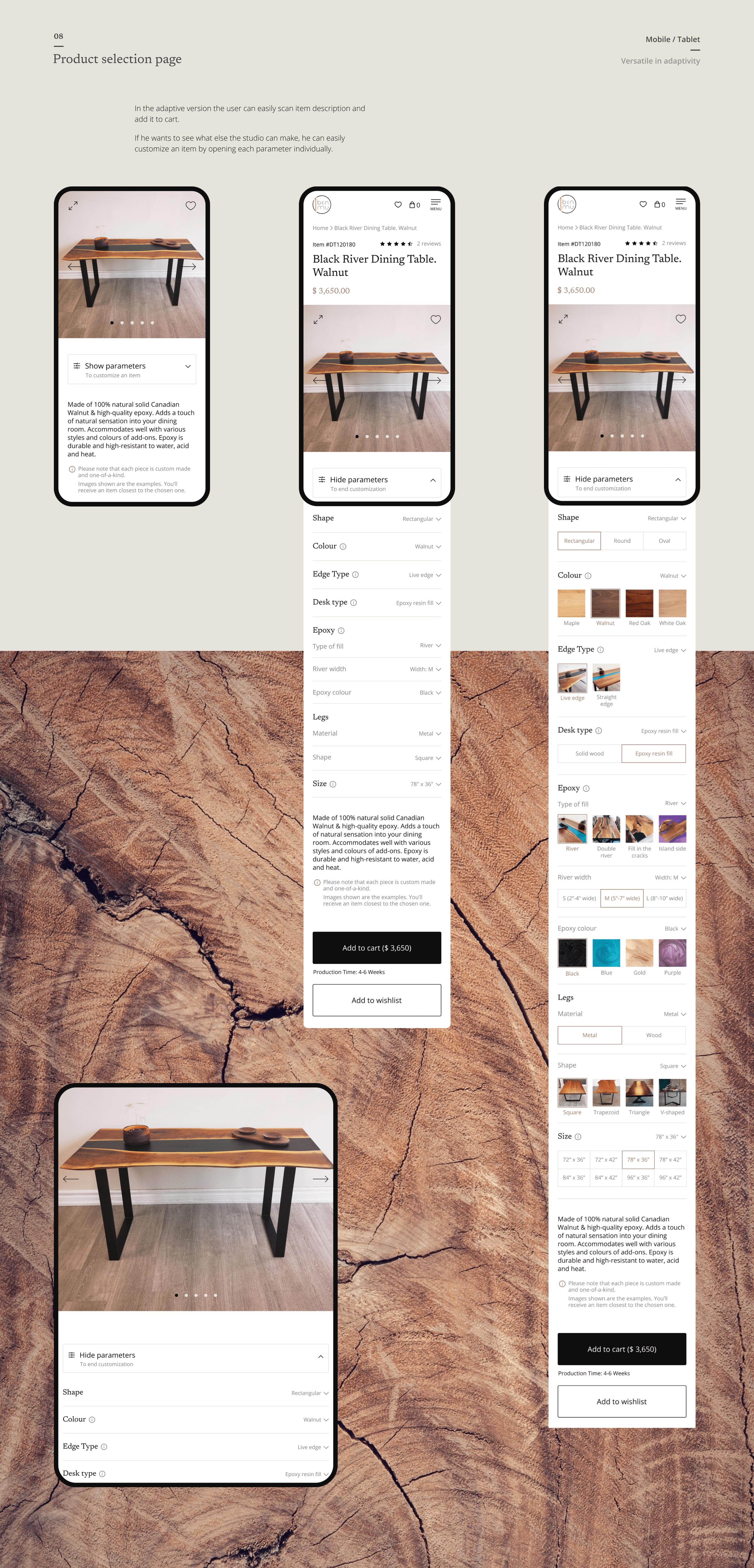 E-commerce ◈ Furniture studio website redesign — Изображение №15 — Интерфейсы на Dprofile