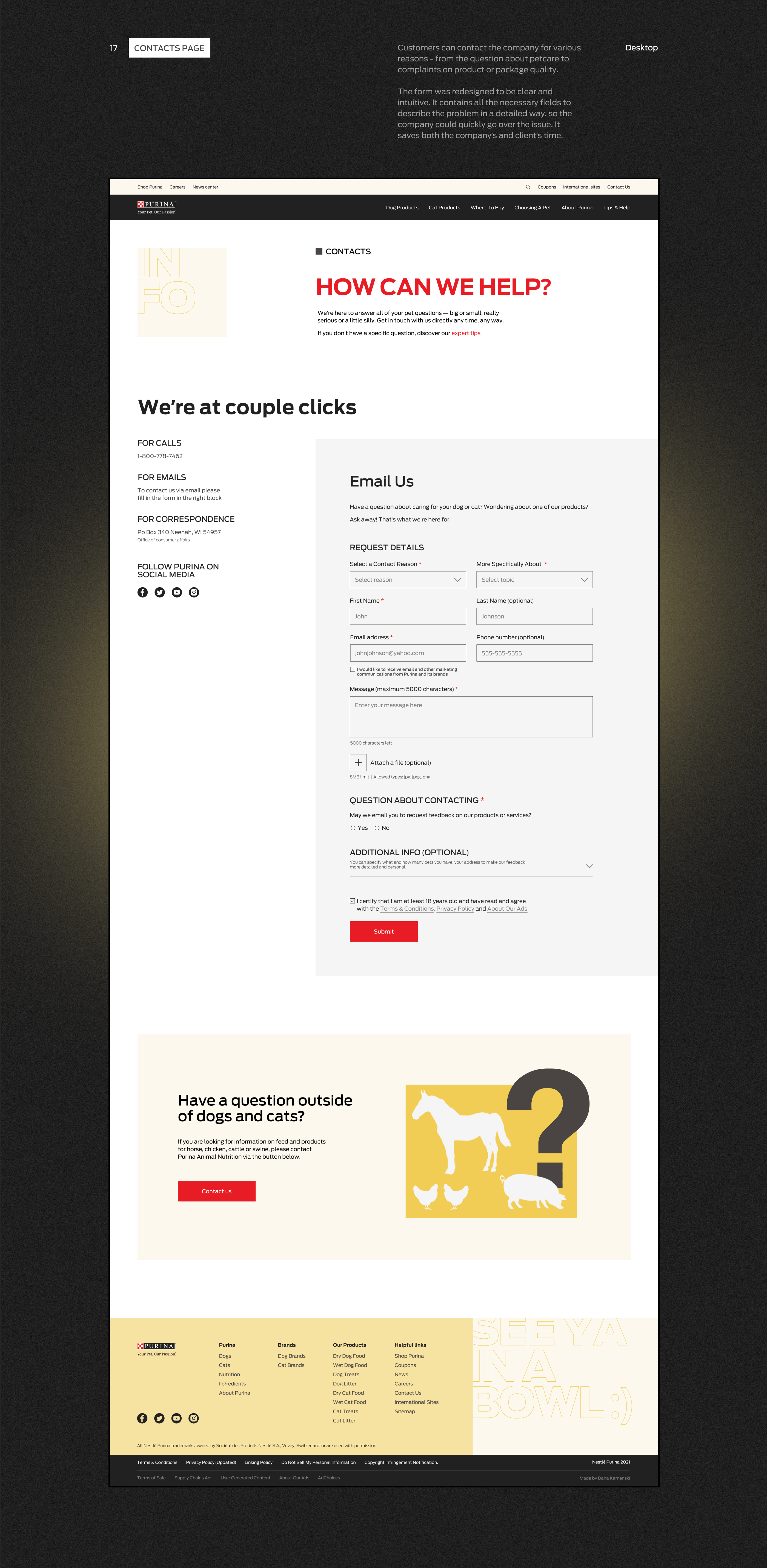 Purina Corporate website UX/UI redesign — Изображение №28 — Интерфейсы, Анимация на Dprofile