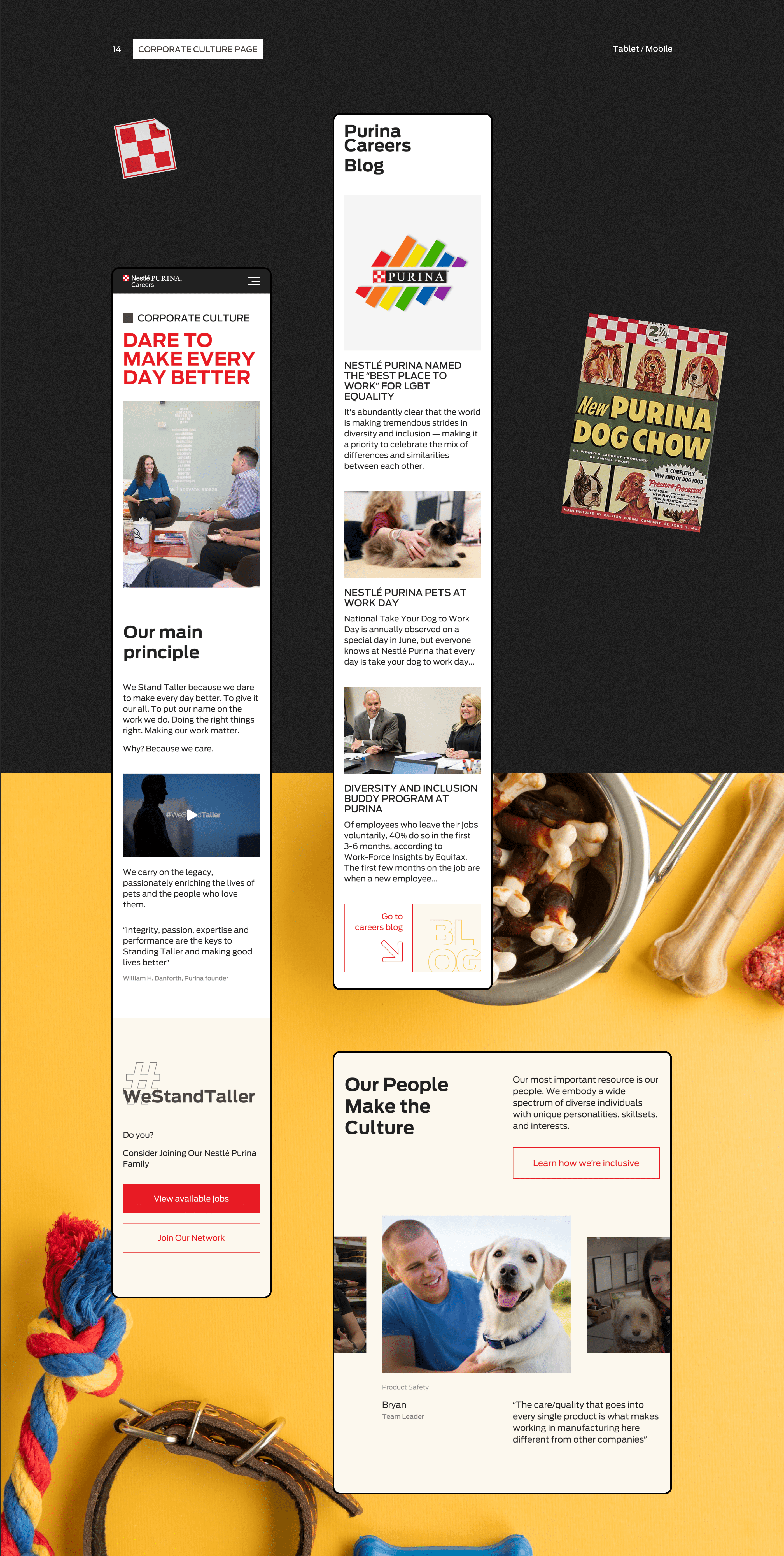 Purina Corporate website UX/UI redesign — Изображение №24 — Интерфейсы, Анимация на Dprofile