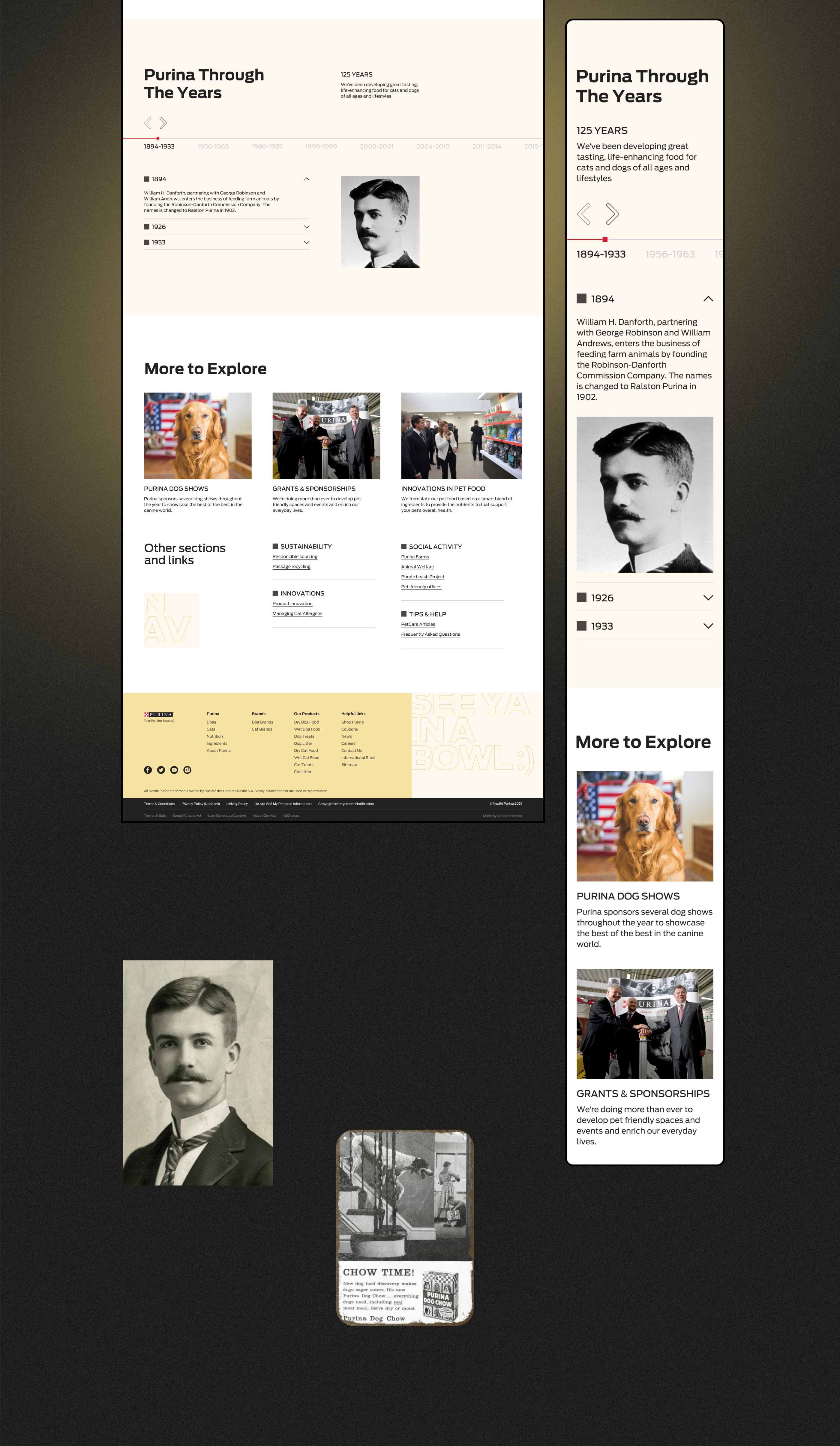 Purina Corporate website UX/UI redesign — Изображение №13 — Интерфейсы, Анимация на Dprofile