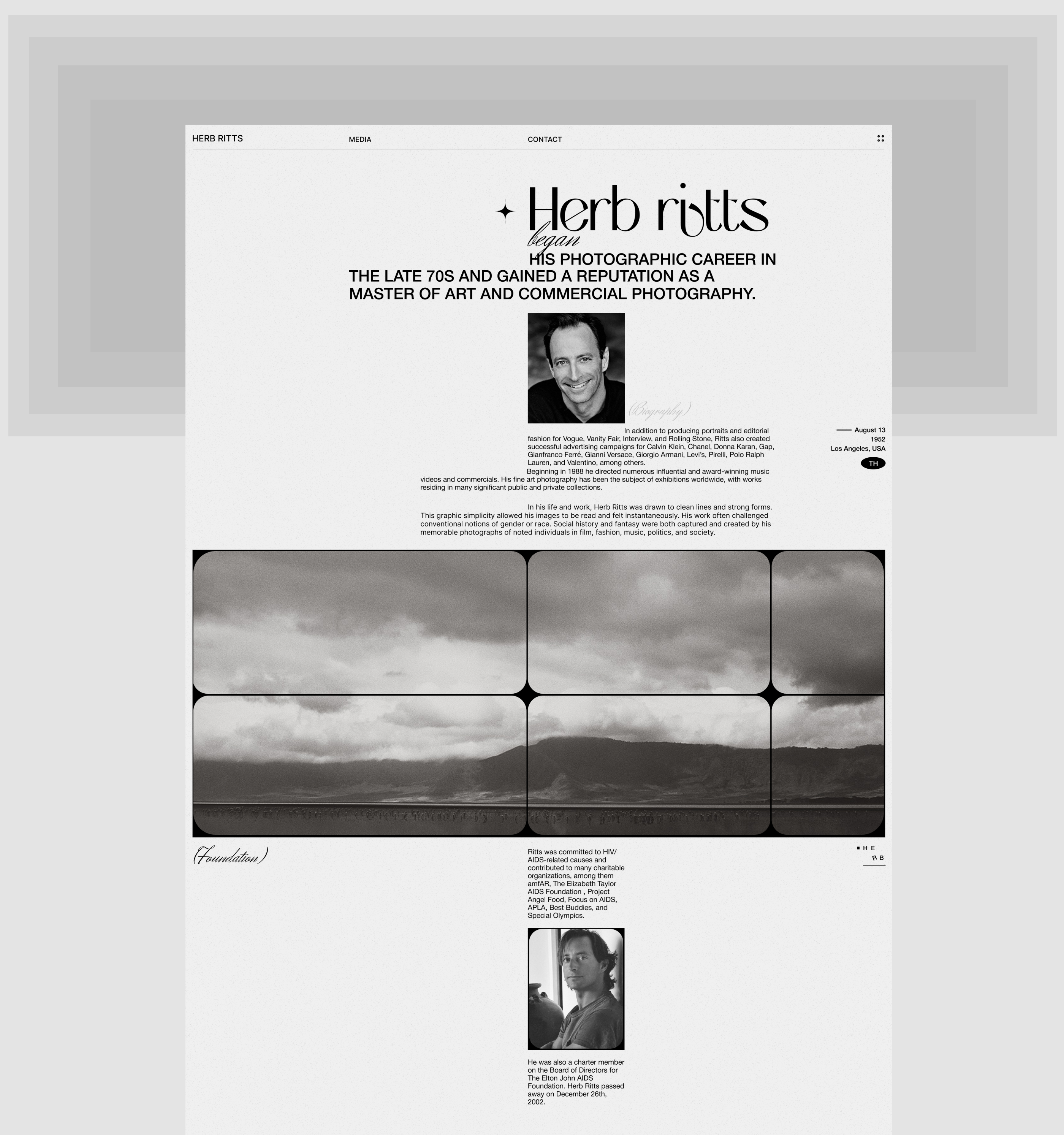 Herb Ritts — Изображение №10 — Интерфейсы, Графика на Dprofile