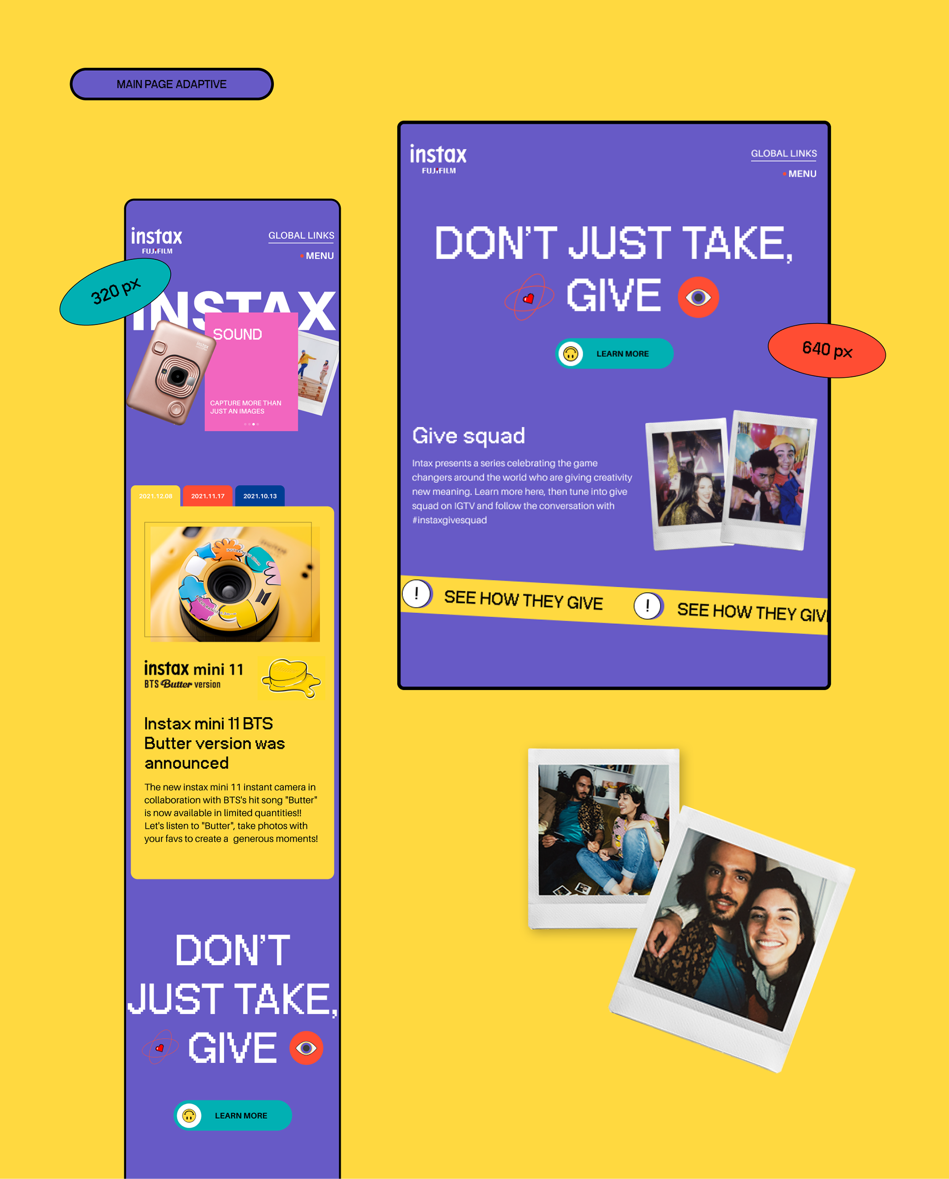 INSTAX website - redesign — Изображение №5 — Интерфейсы, Графика на Dprofile