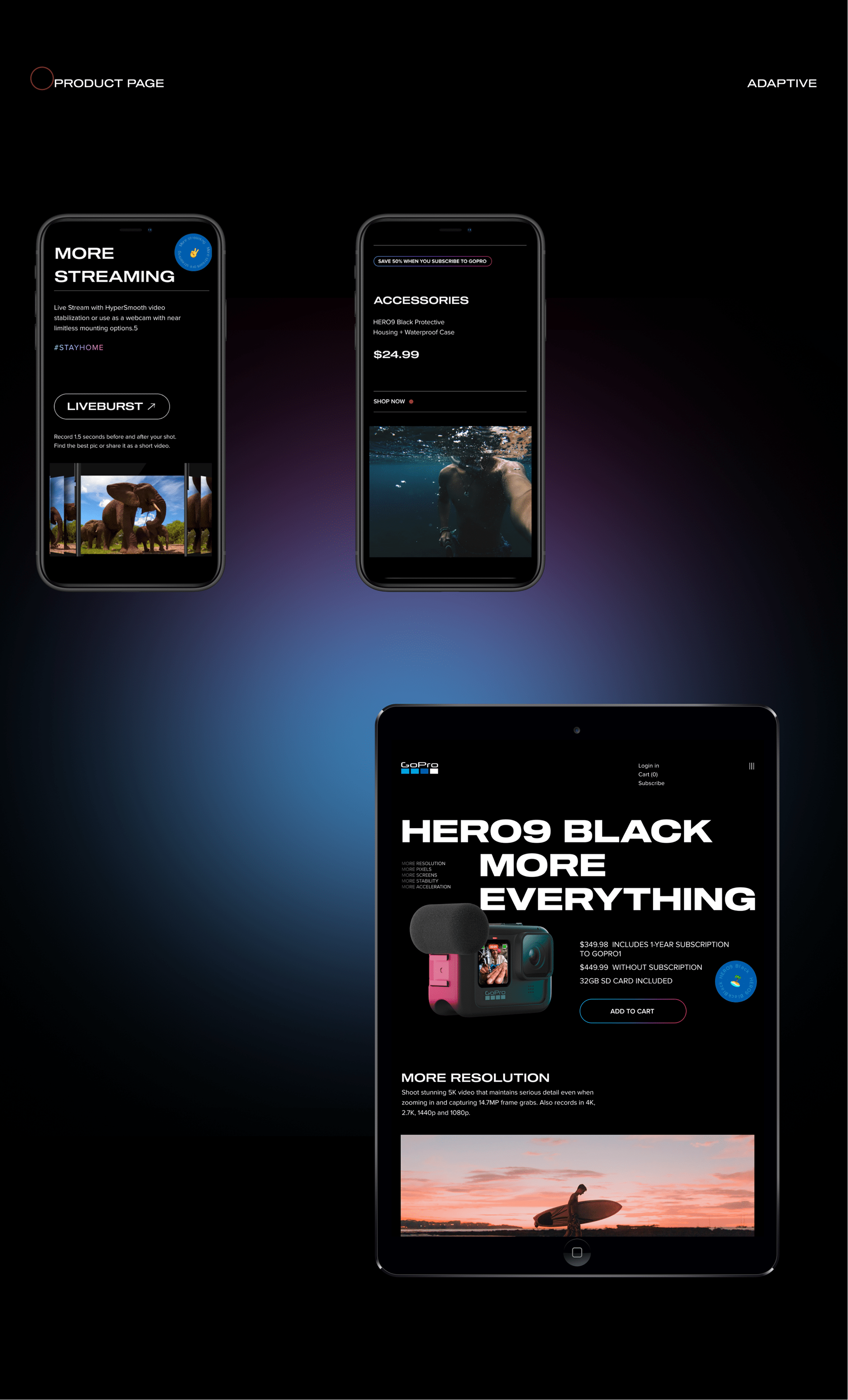 GOPRO- website redesign — Изображение №5 — Интерфейсы на Dprofile