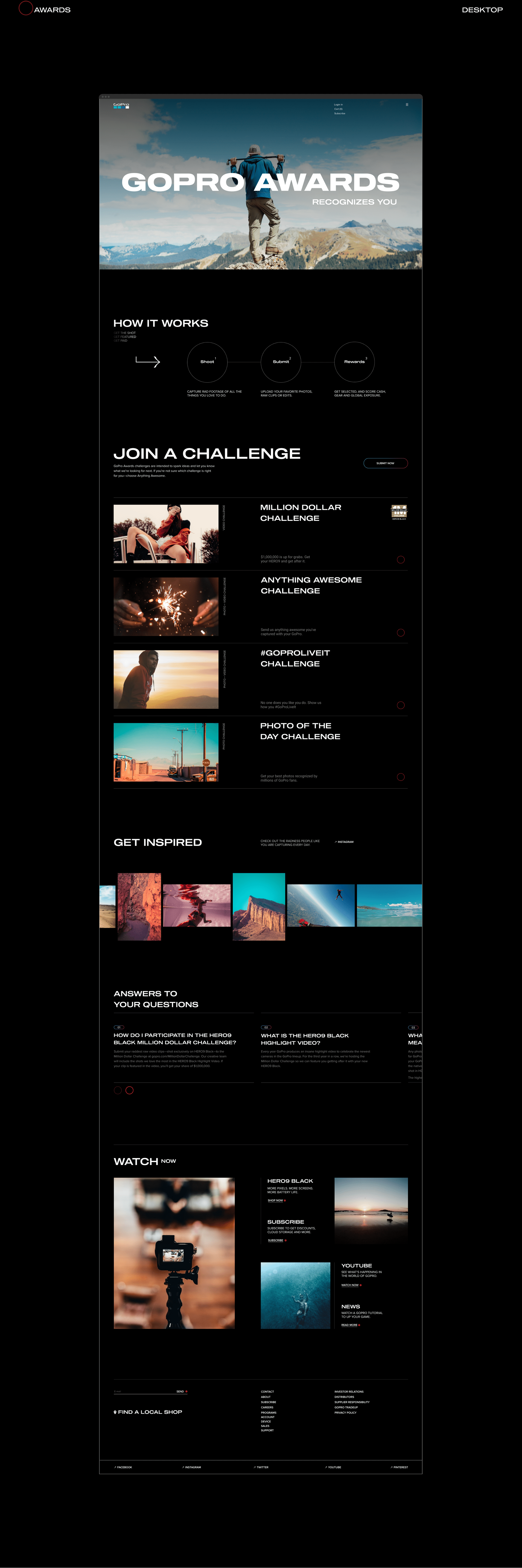 GOPRO- website redesign — Изображение №15 — Интерфейсы на Dprofile