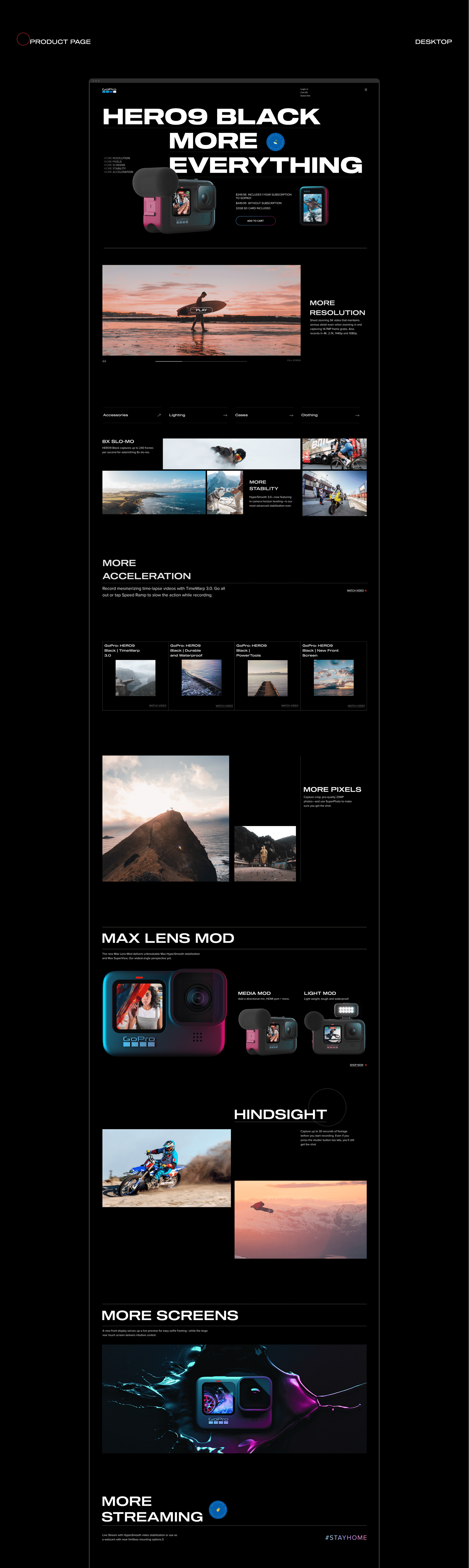 GOPRO- website redesign — Изображение №3 — Интерфейсы на Dprofile