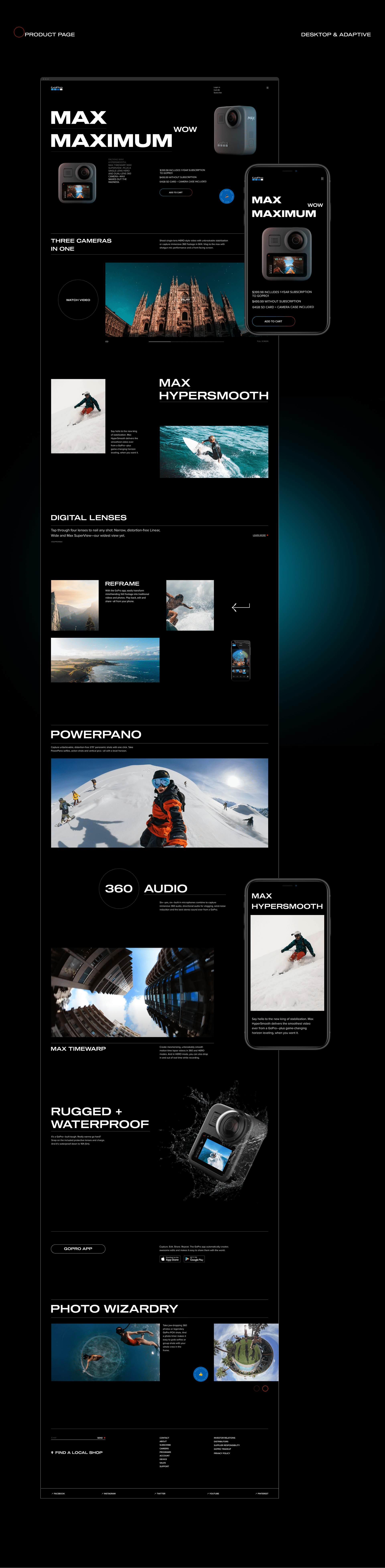 GOPRO- website redesign — Изображение №8 — Интерфейсы на Dprofile