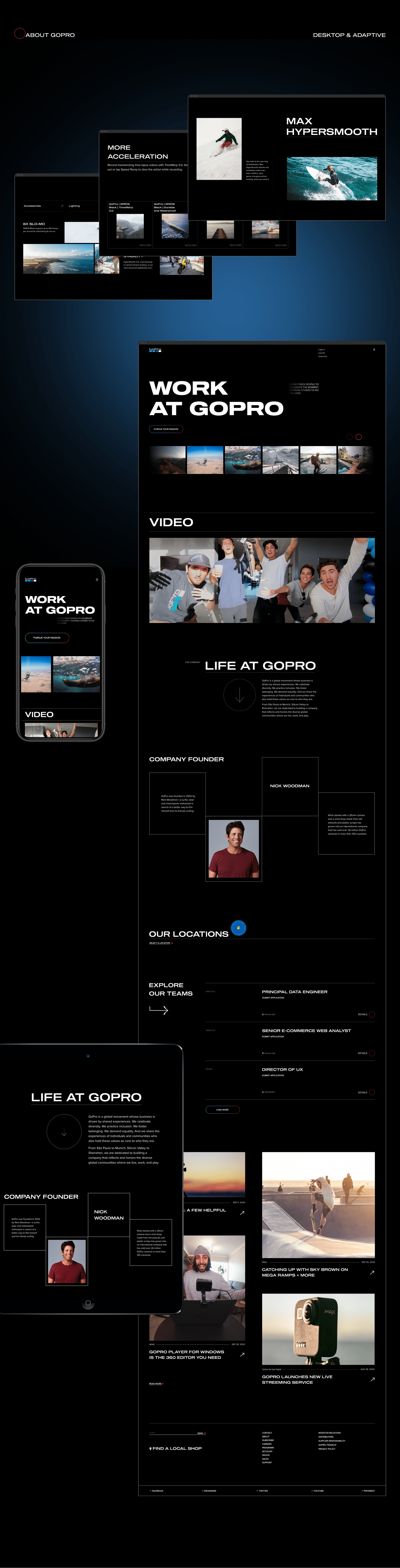 GOPRO- website redesign — Изображение №12 — Интерфейсы на Dprofile