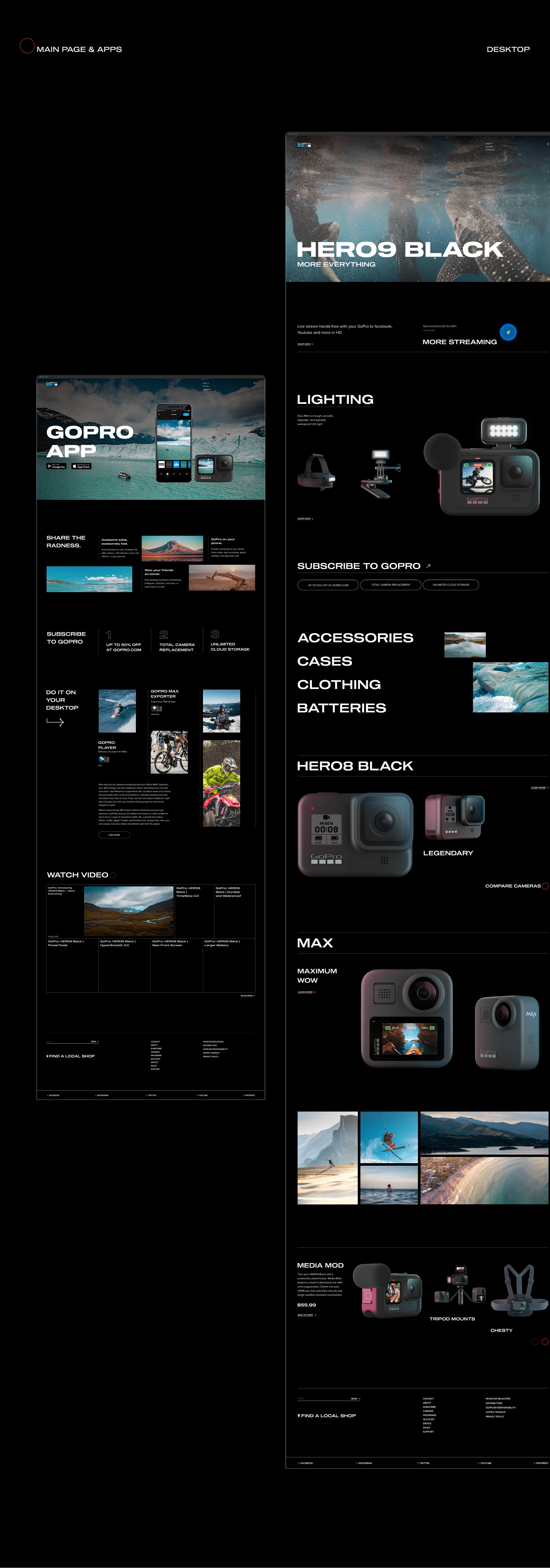 GOPRO- website redesign — Изображение №11 — Интерфейсы на Dprofile