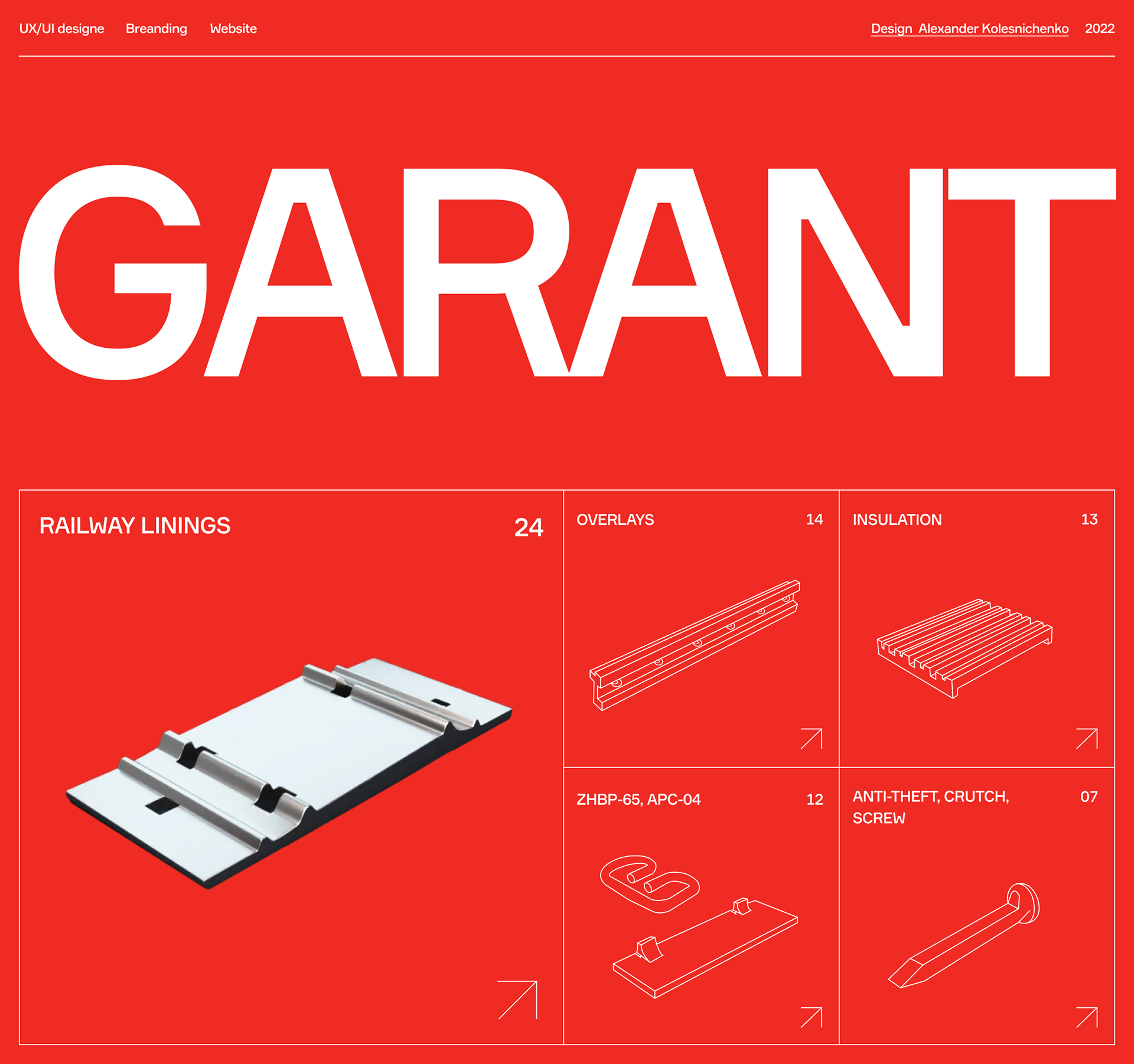 GARANT - Supply of VSP components — Изображение №1 — Интерфейсы, Брендинг на Dprofile