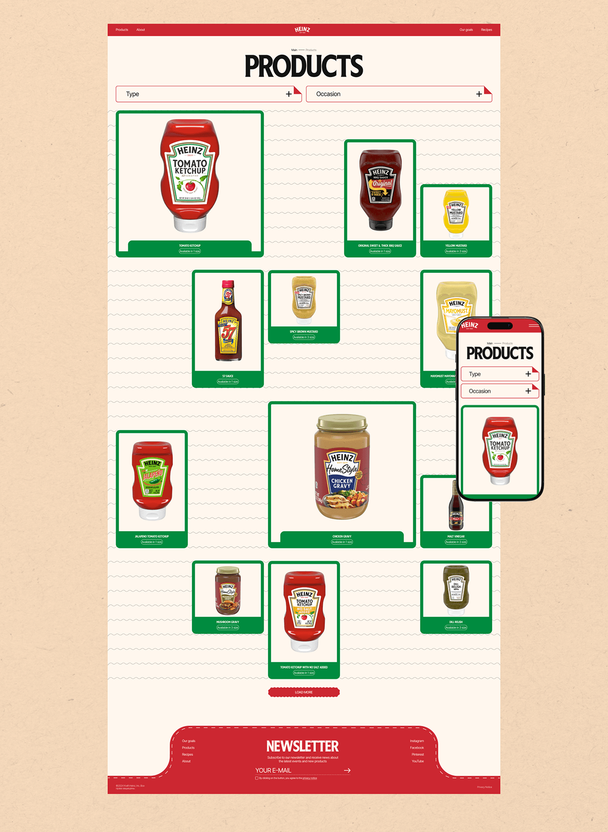HEINZ | Corporate Website — Изображение №7 — Интерфейсы, Брендинг на Dprofile