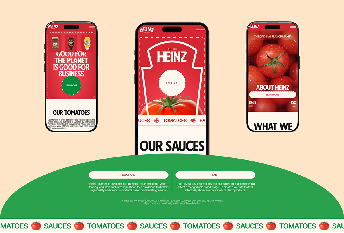 HEINZ | Corporate Website — Изображение №2 — Интерфейсы, Брендинг на Dprofile