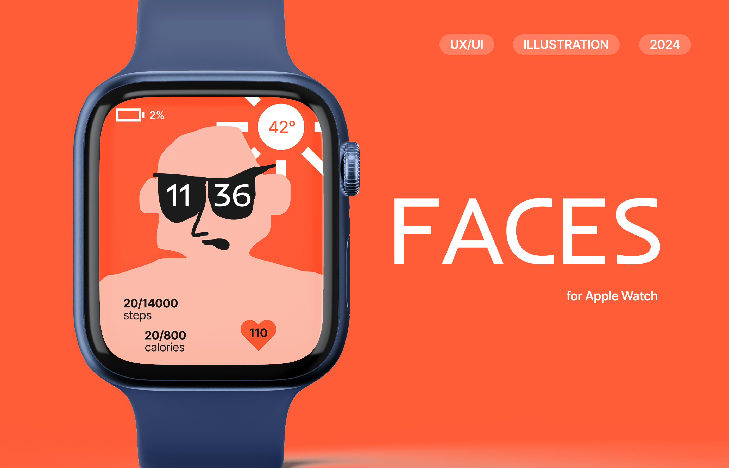 Интерфейс Apple Watch — Изображение №1 — Интерфейсы, Иллюстрация на Dprofile