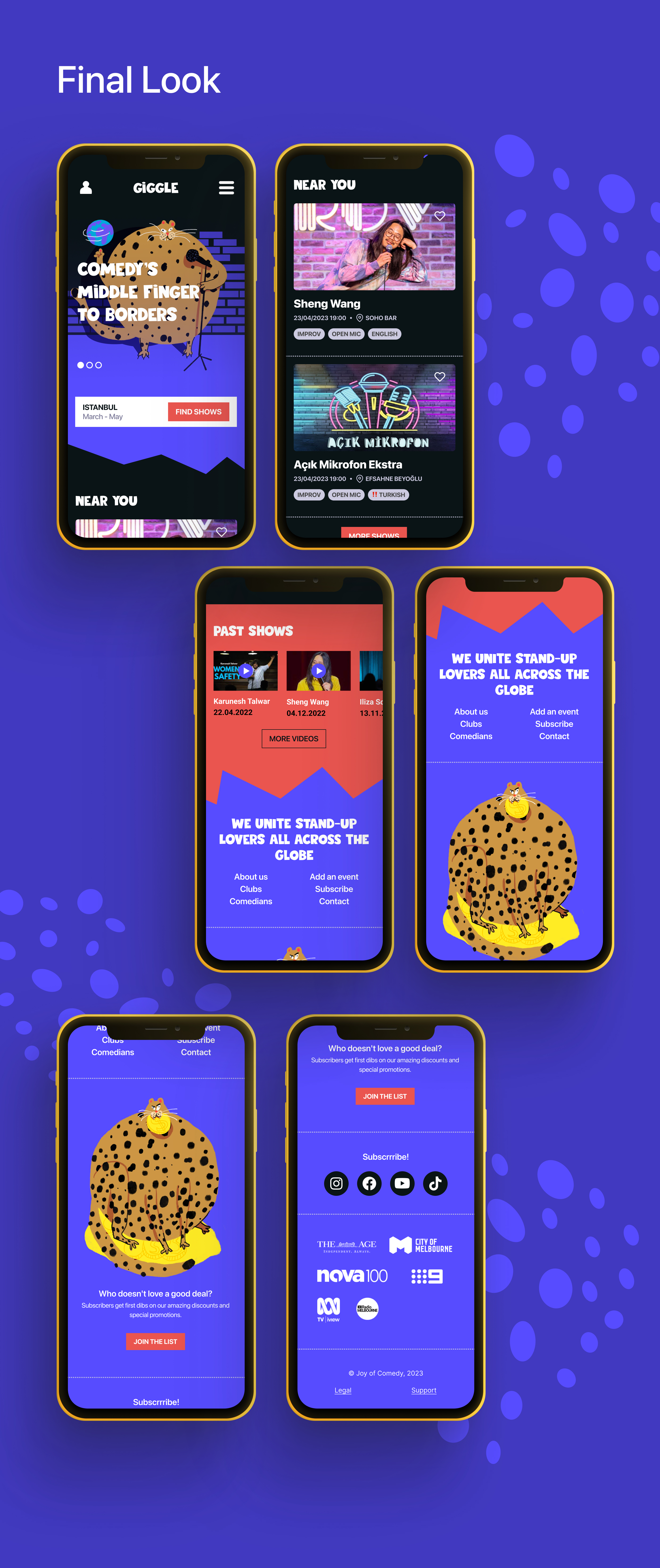 Гиггл: билеты на стендап — Изображение №6 — Брендинг, Иллюстрация на Dprofile