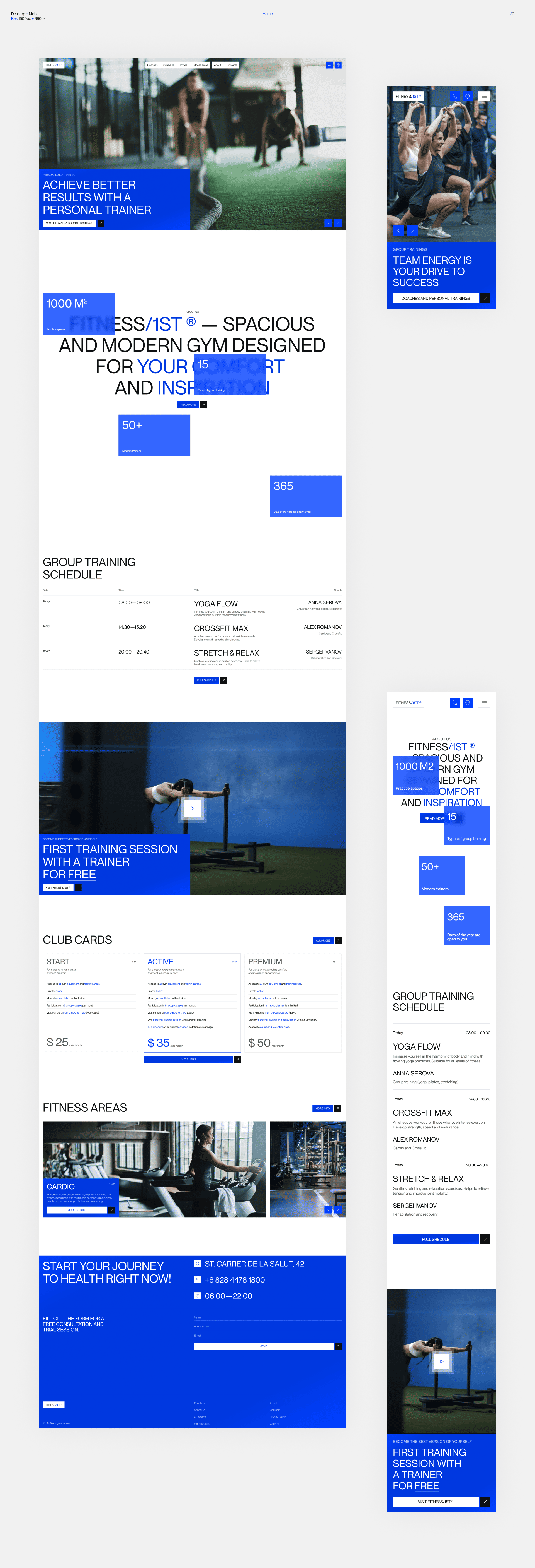 Fitness First | web. & anim. | concept — Изображение №2 — Интерфейсы, Анимация на Dprofile