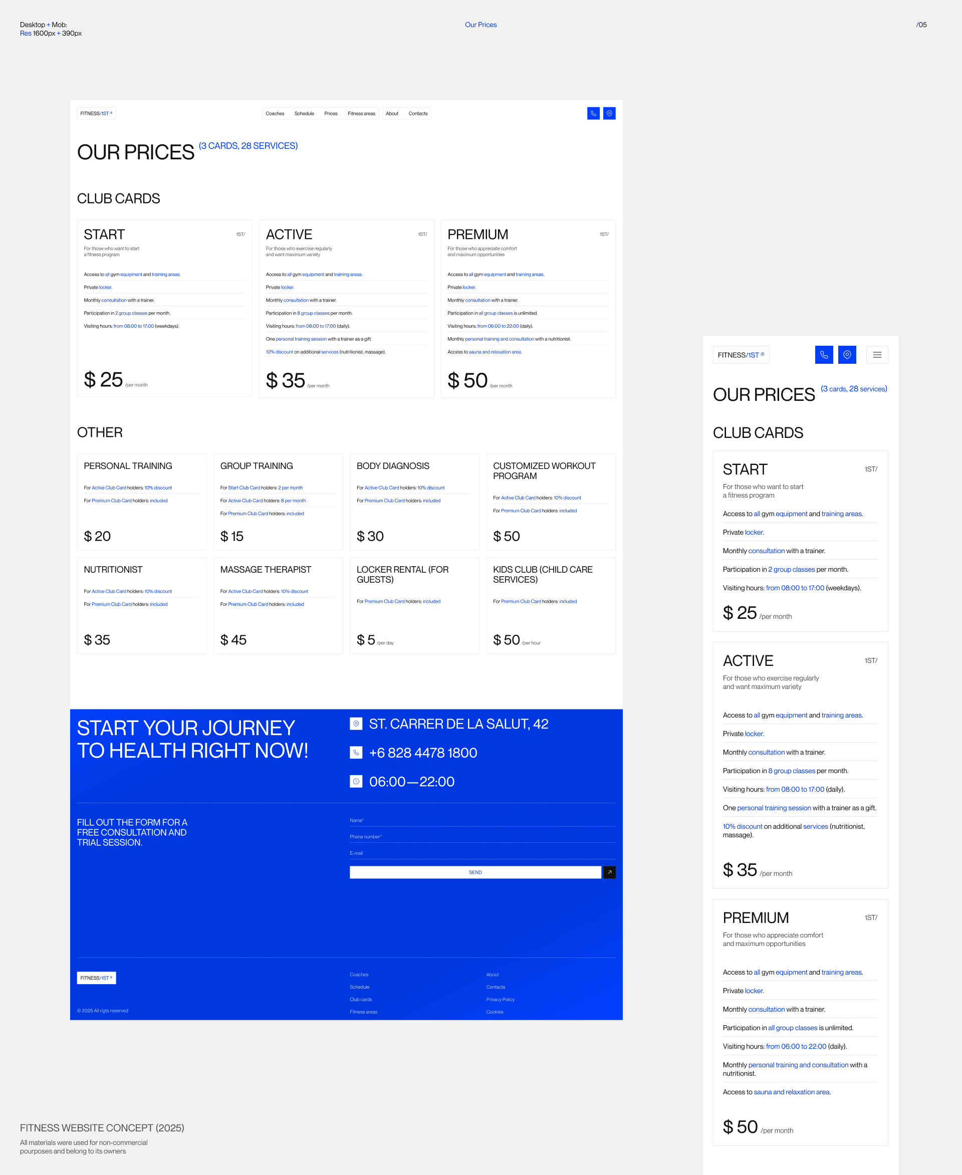 Fitness First | web. & anim. | concept — Изображение №9 — Интерфейсы, Анимация на Dprofile