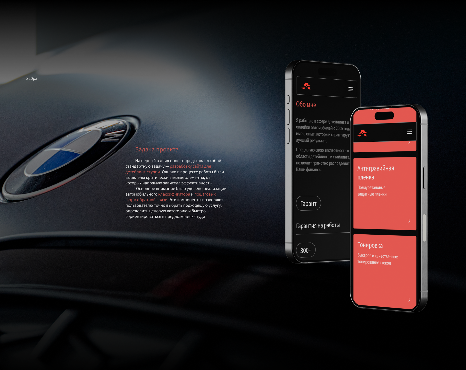 Alimov Detailing | web. & dev. | case — Изображение №3 — Интерфейсы на Dprofile