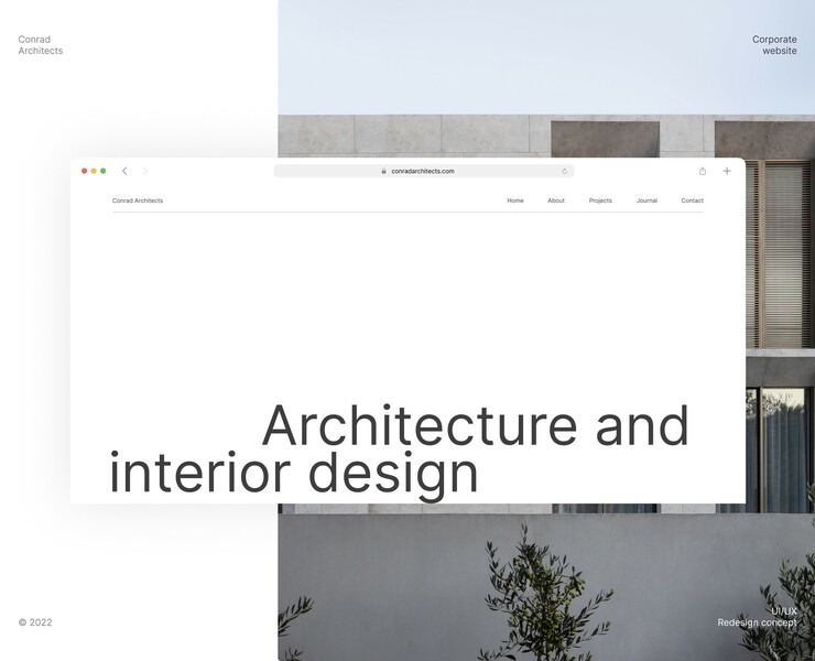 Conrad Architects | web. | concept — Интерфейсы, Маркетинг на Dprofile