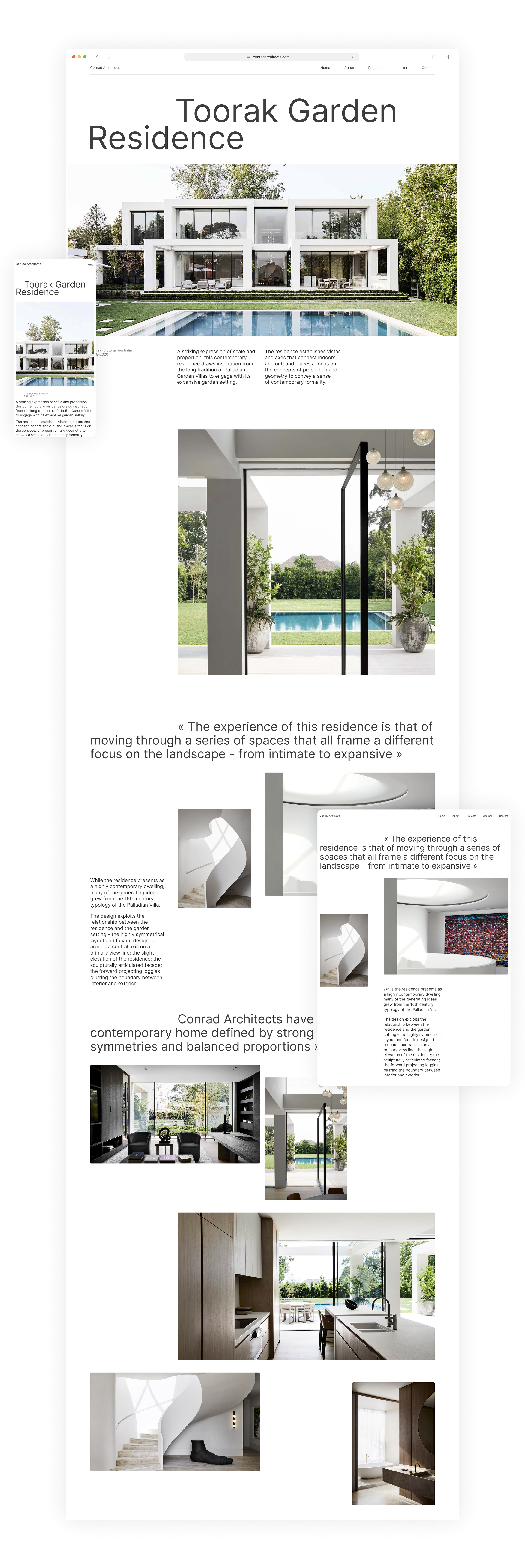 Conrad Architects | web. | concept — Изображение №7 — Интерфейсы, Маркетинг на Dprofile