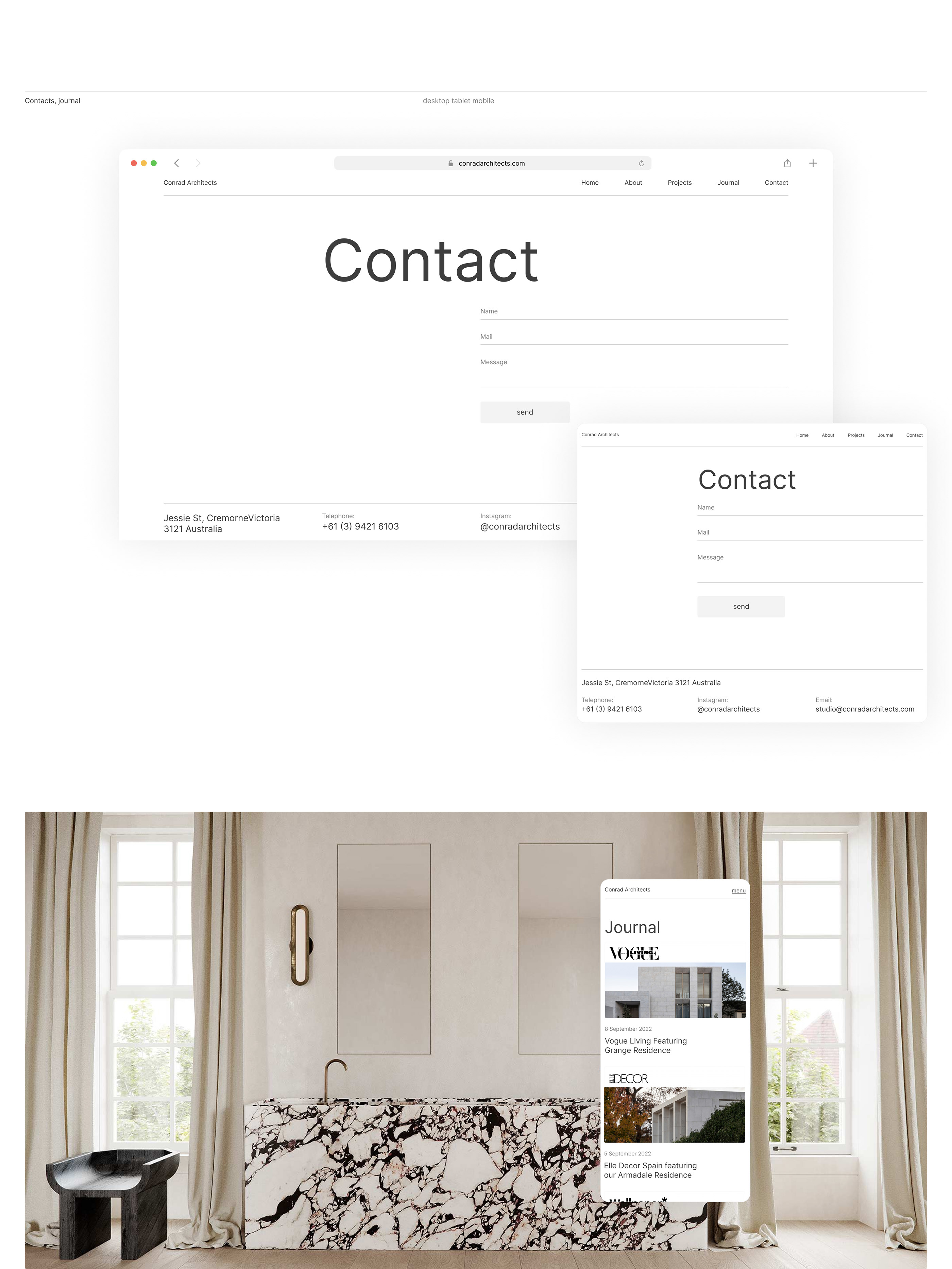 Conrad Architects | web. | concept — Изображение №9 — Интерфейсы, Маркетинг на Dprofile