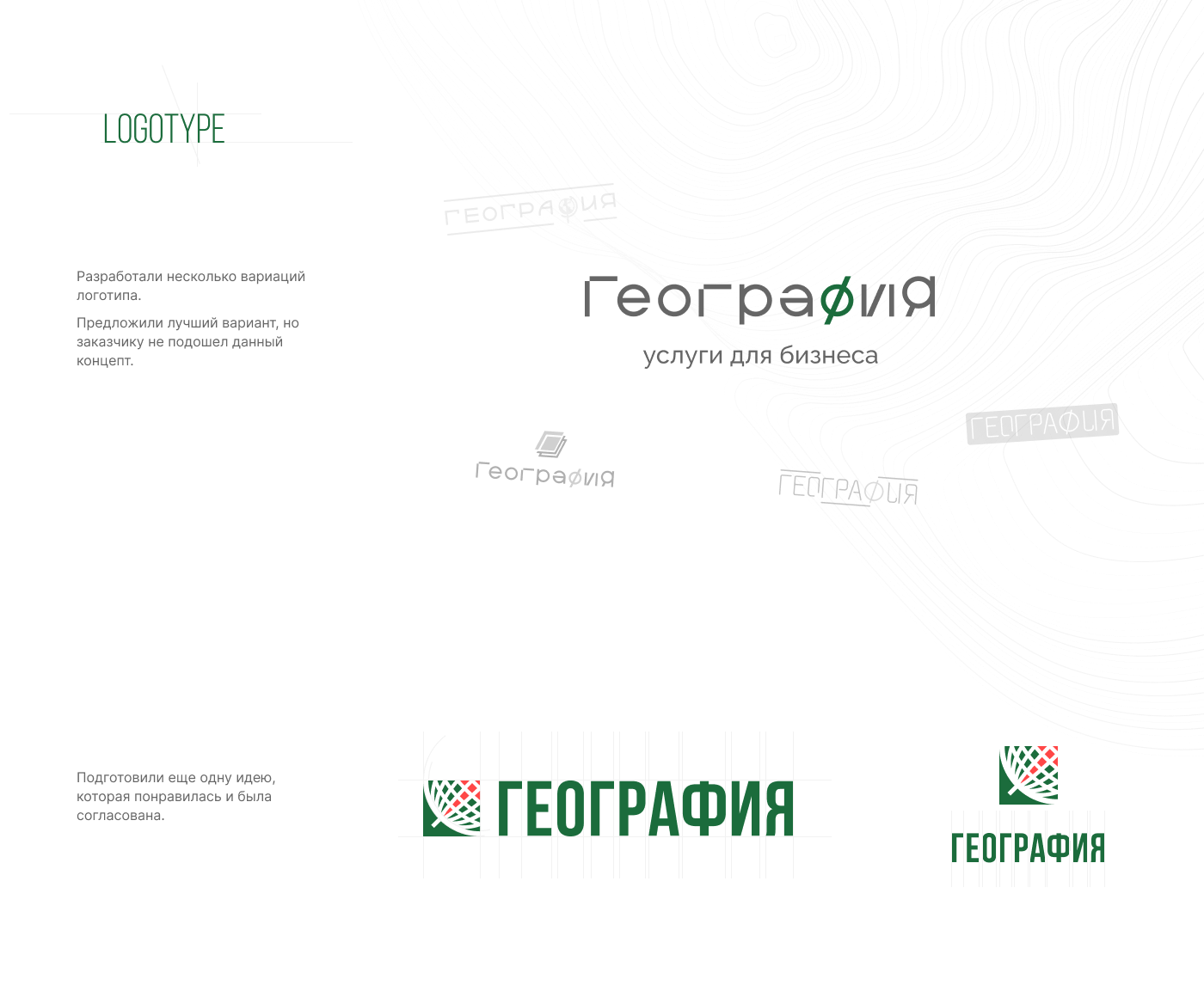 Сайт и логотип для геодезической компании | География — Изображение №2 — Брендинг, Интерфейсы на Dprofile