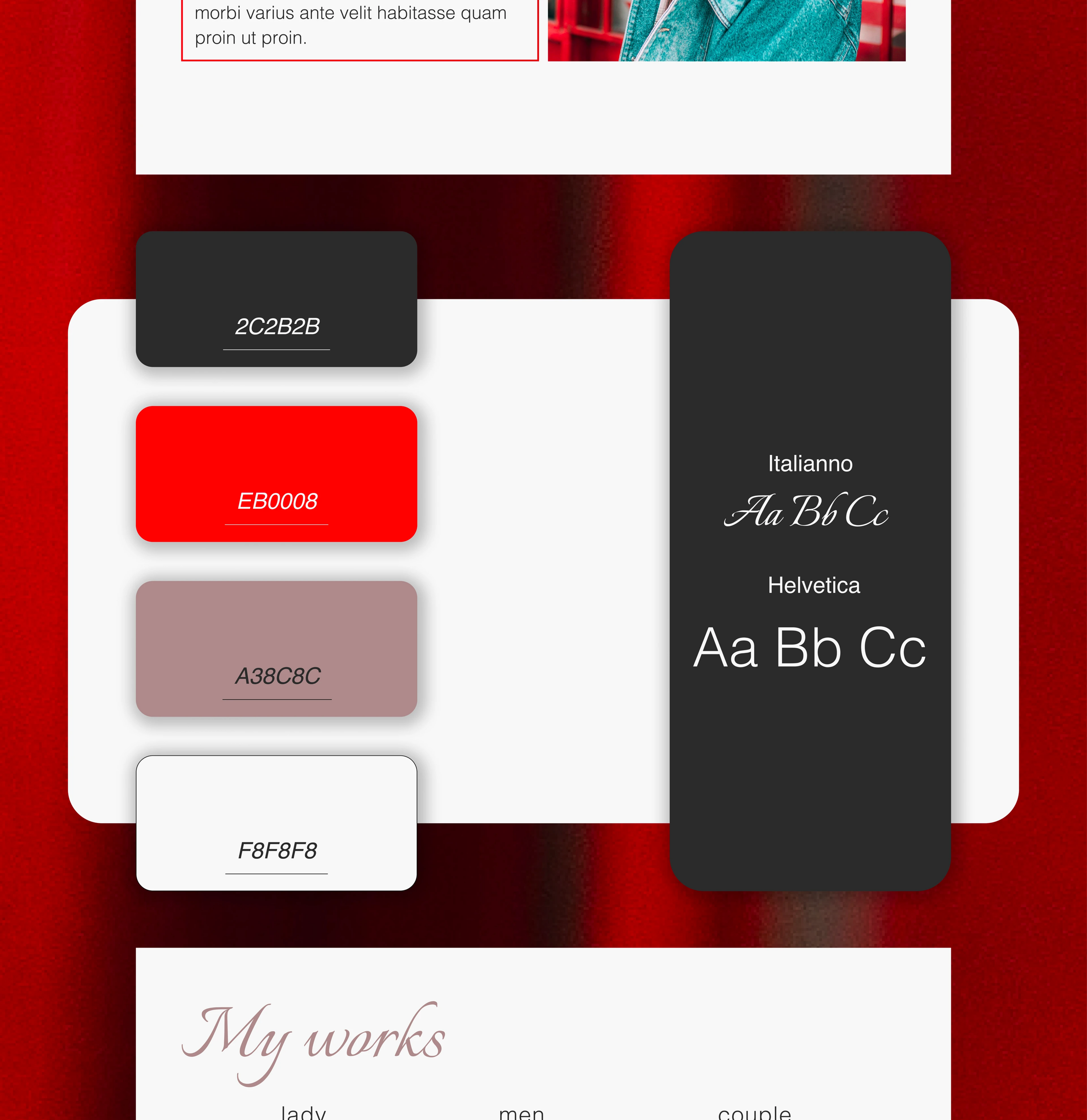 Landing page | Photographer's website — Изображение №2 — Интерфейсы на Dprofile