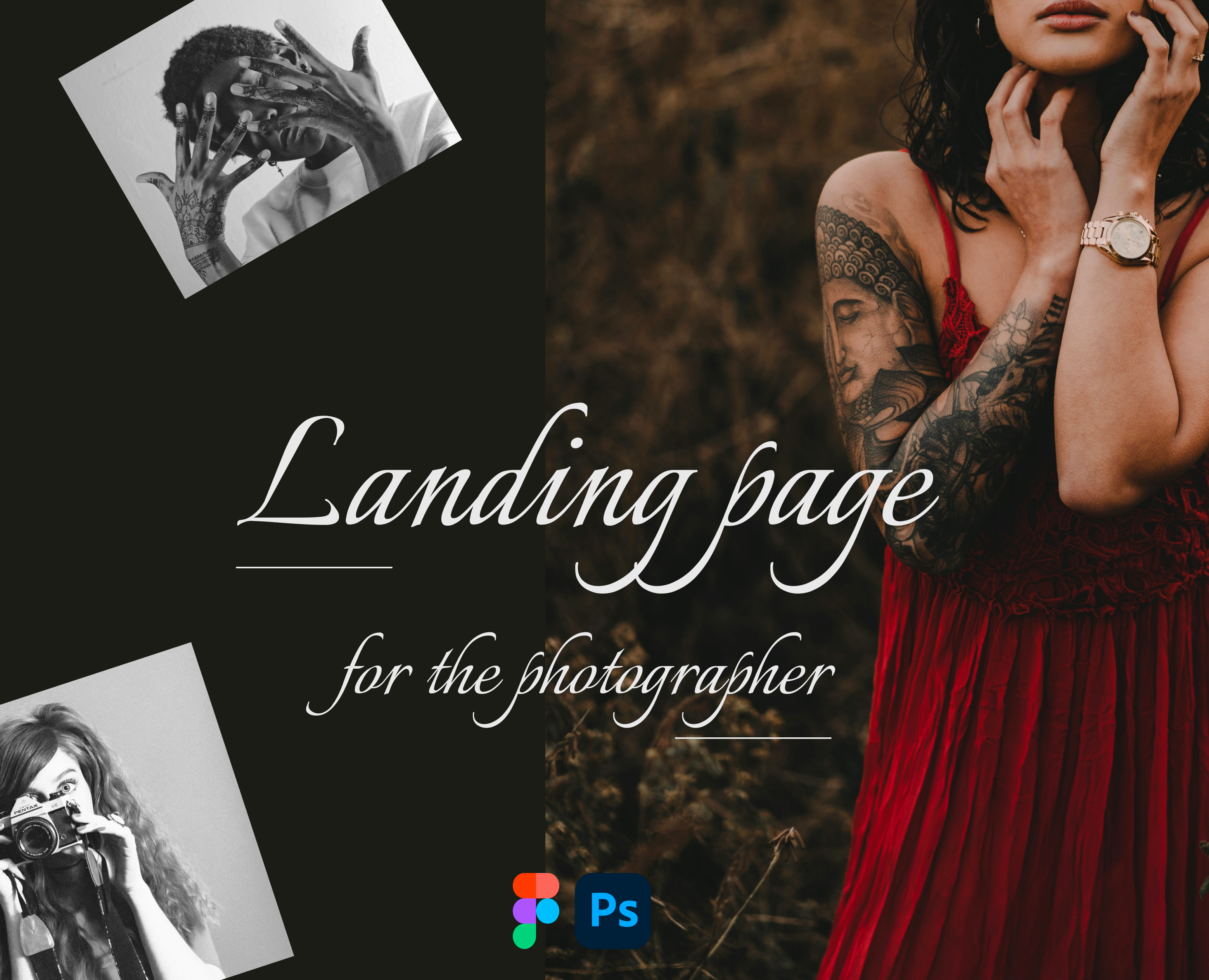 Landing page | Photographer's website на Dprofile