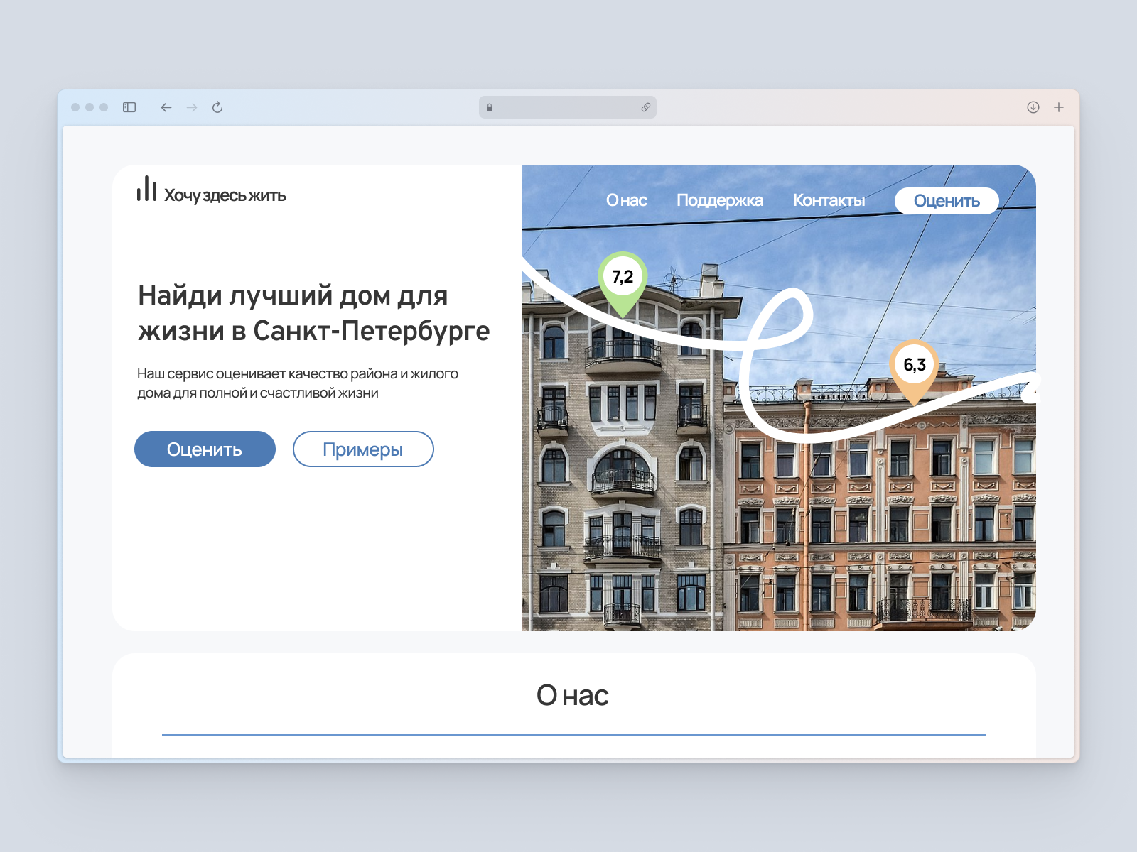 Сайт проекта оценки жилья "Хочу здесь жить" — Изображение №1 — Интерфейсы на Dprofile
