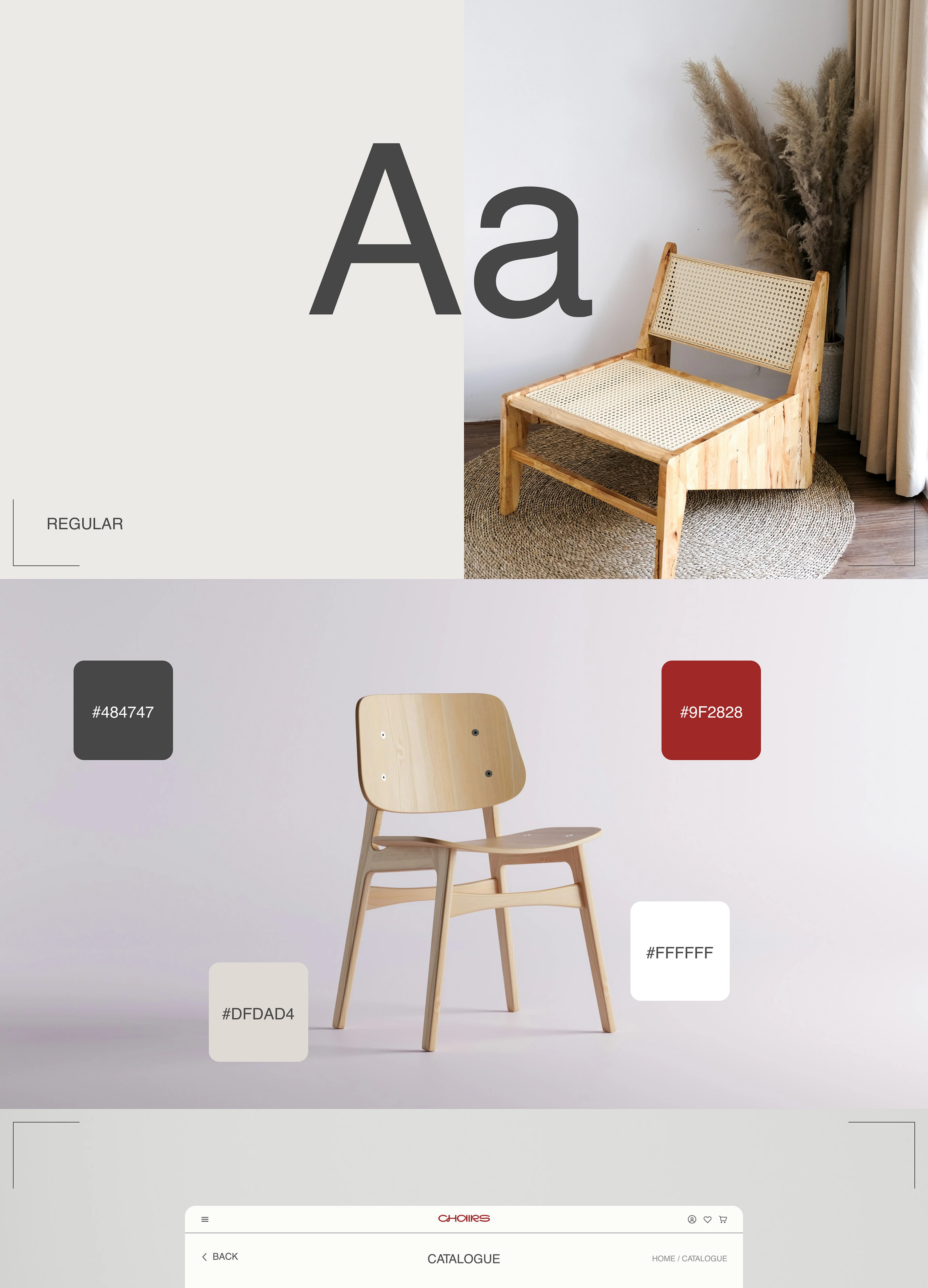 CHAIRS | E-COMMERCE WEBSITE DESIGN — Изображение №4 — Интерфейсы, Брендинг на Dprofile