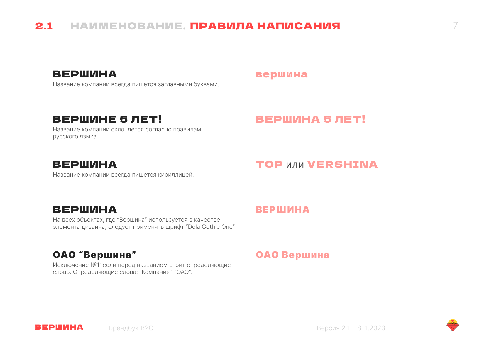 Брендбук "Вершина" — Изображение №5 — Брендинг на Dprofile
