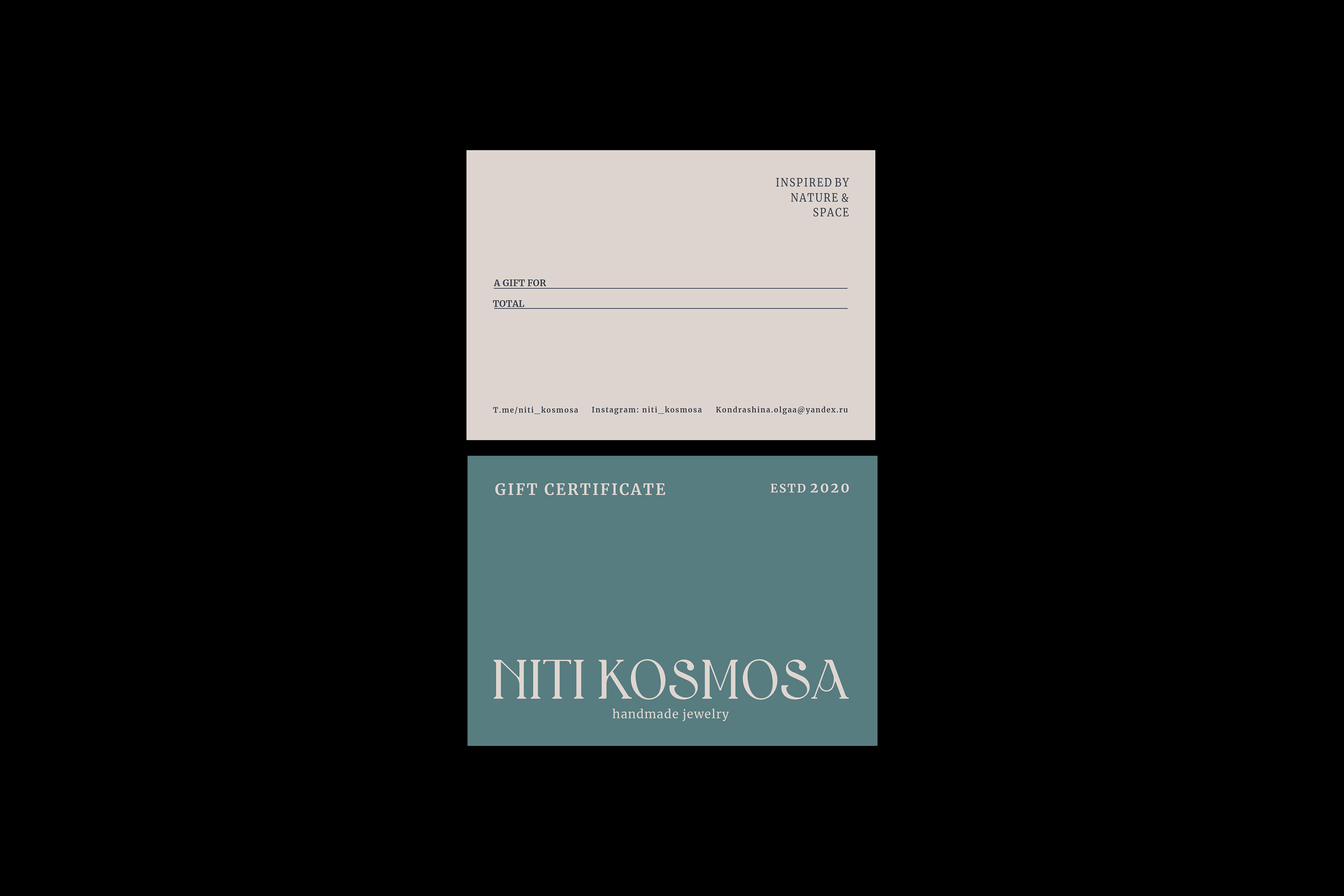 NITI KOSMOSA| Айдентика для ювелирных украшений — Изображение №15 — Брендинг, Графика на Dprofile