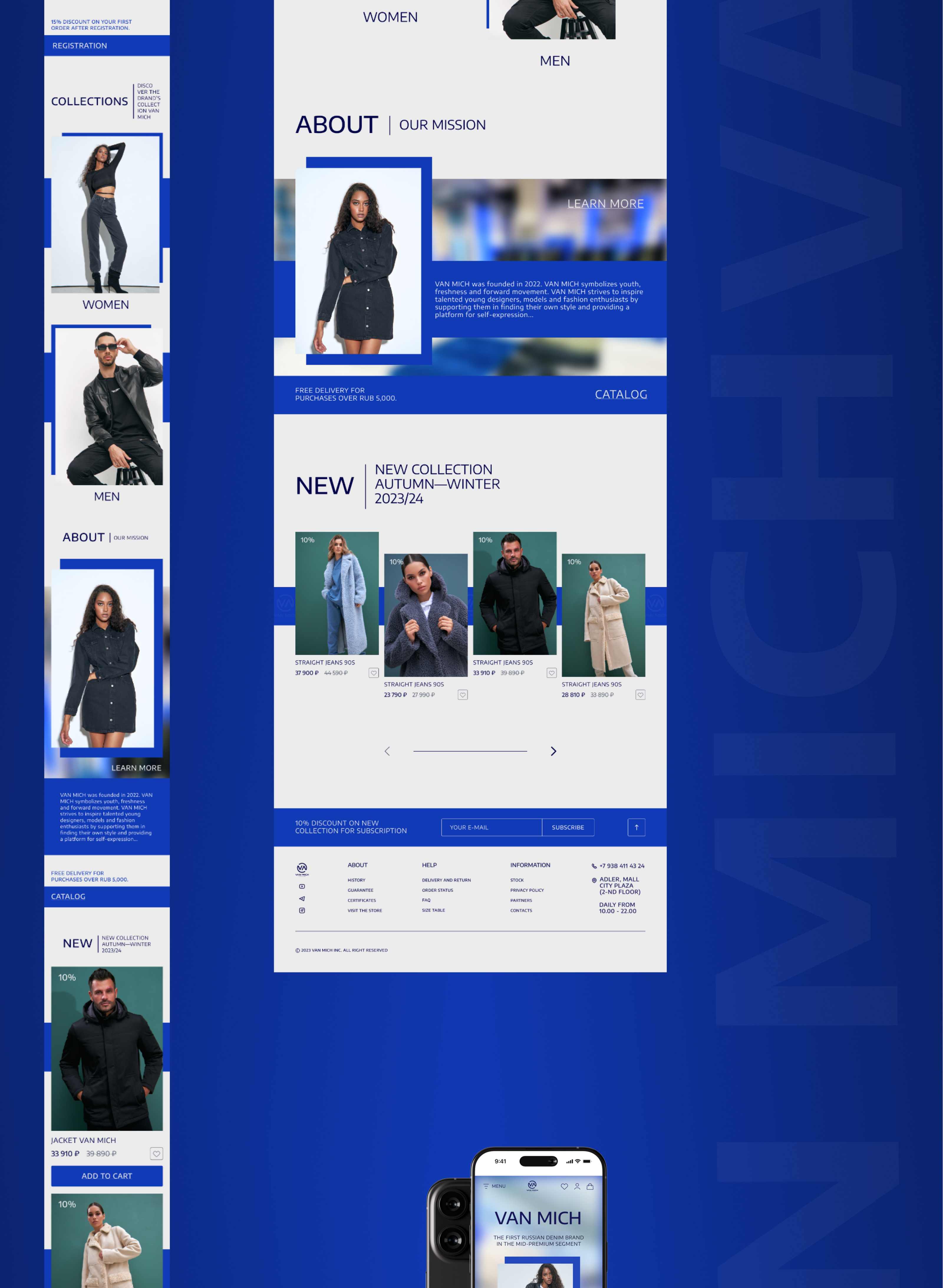 VAN MICH / online store — Изображение №5 — Интерфейсы, Маркетинг на Dprofile