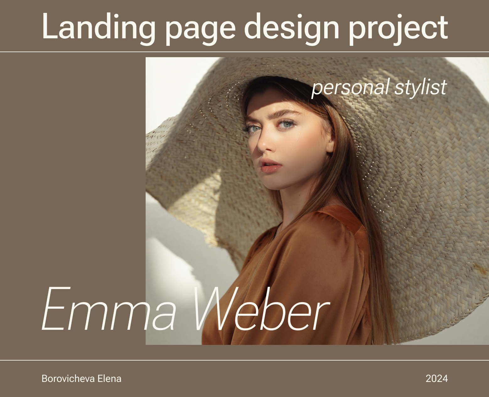 Stylist landing page concept design — Интерфейсы на Dprofile