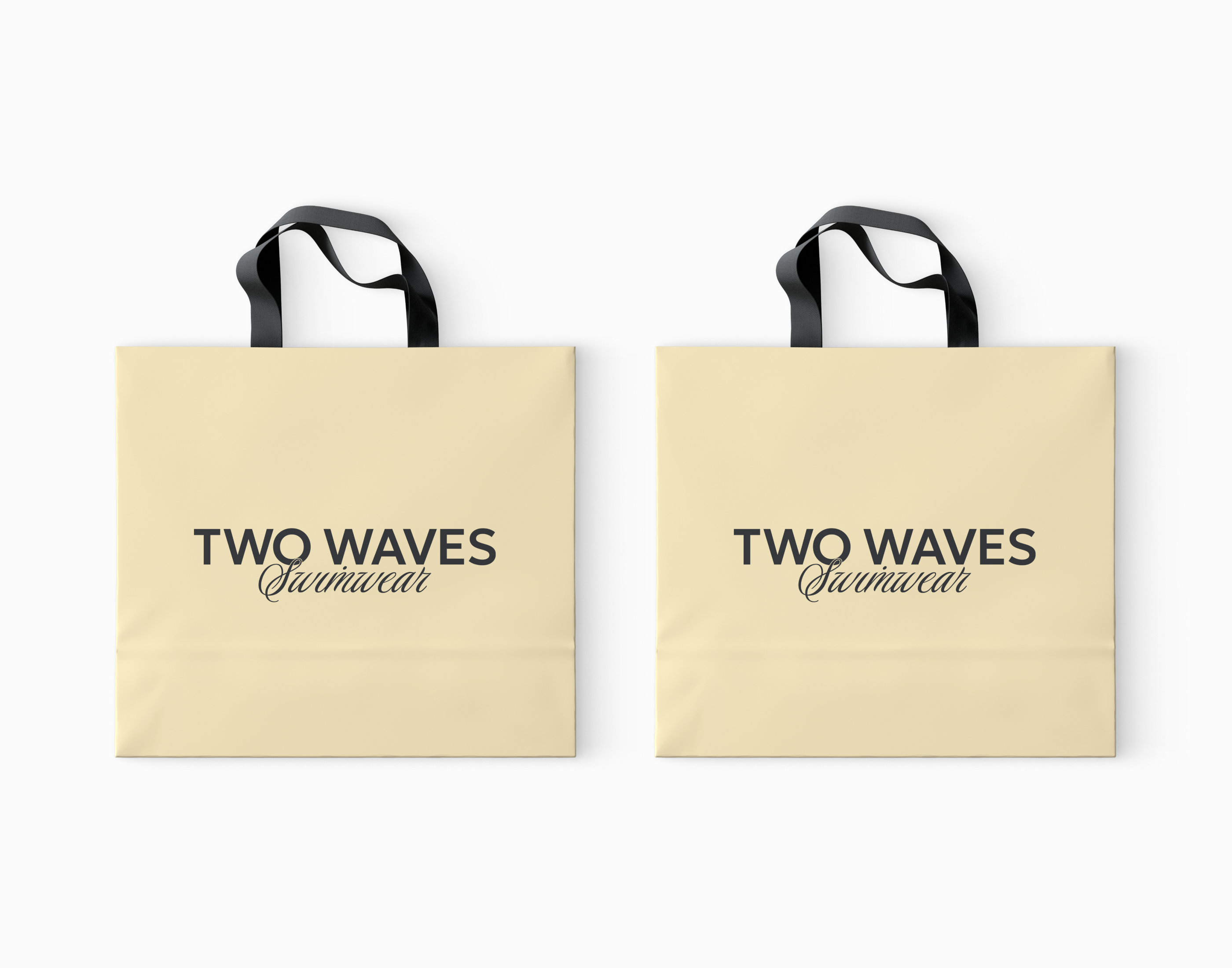"TWO WAVES" Фирменный стиль для бренда купальников — Изображение №9 — Брендинг на Dprofile
