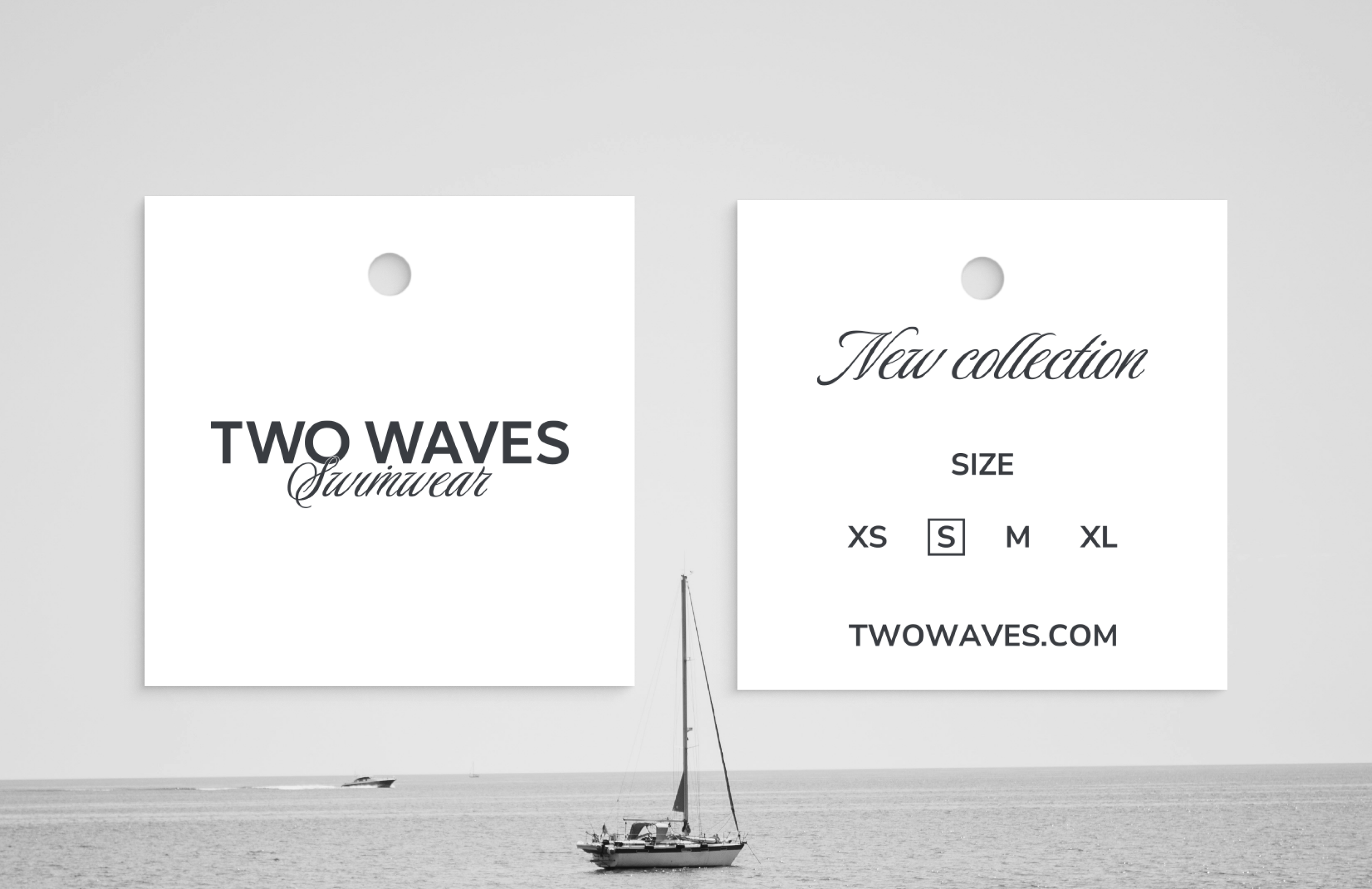 "TWO WAVES" Фирменный стиль для бренда купальников — Изображение №6 — Брендинг на Dprofile