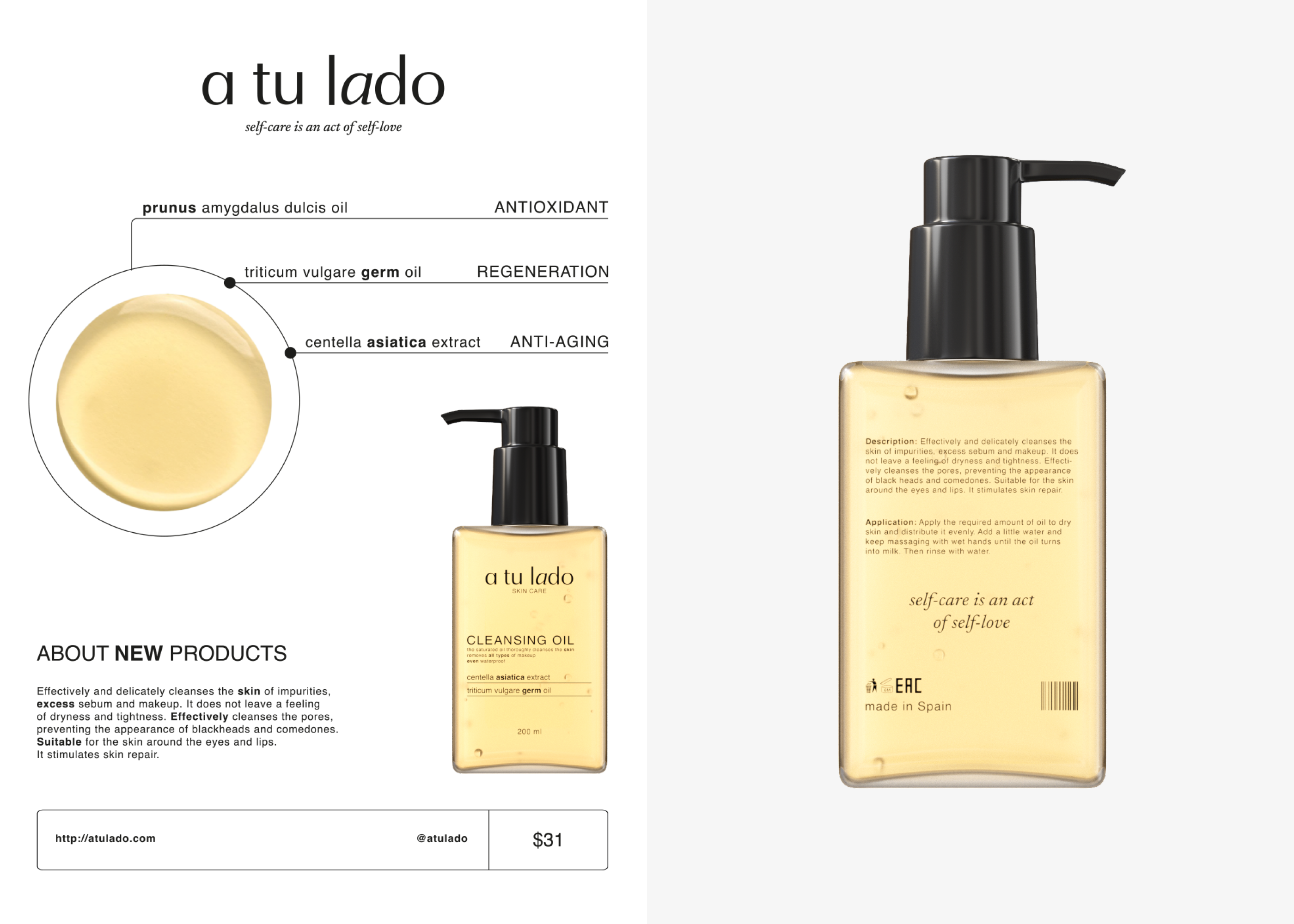 "A tu lado" Skincare packaging design — Изображение №9 — Брендинг на Dprofile