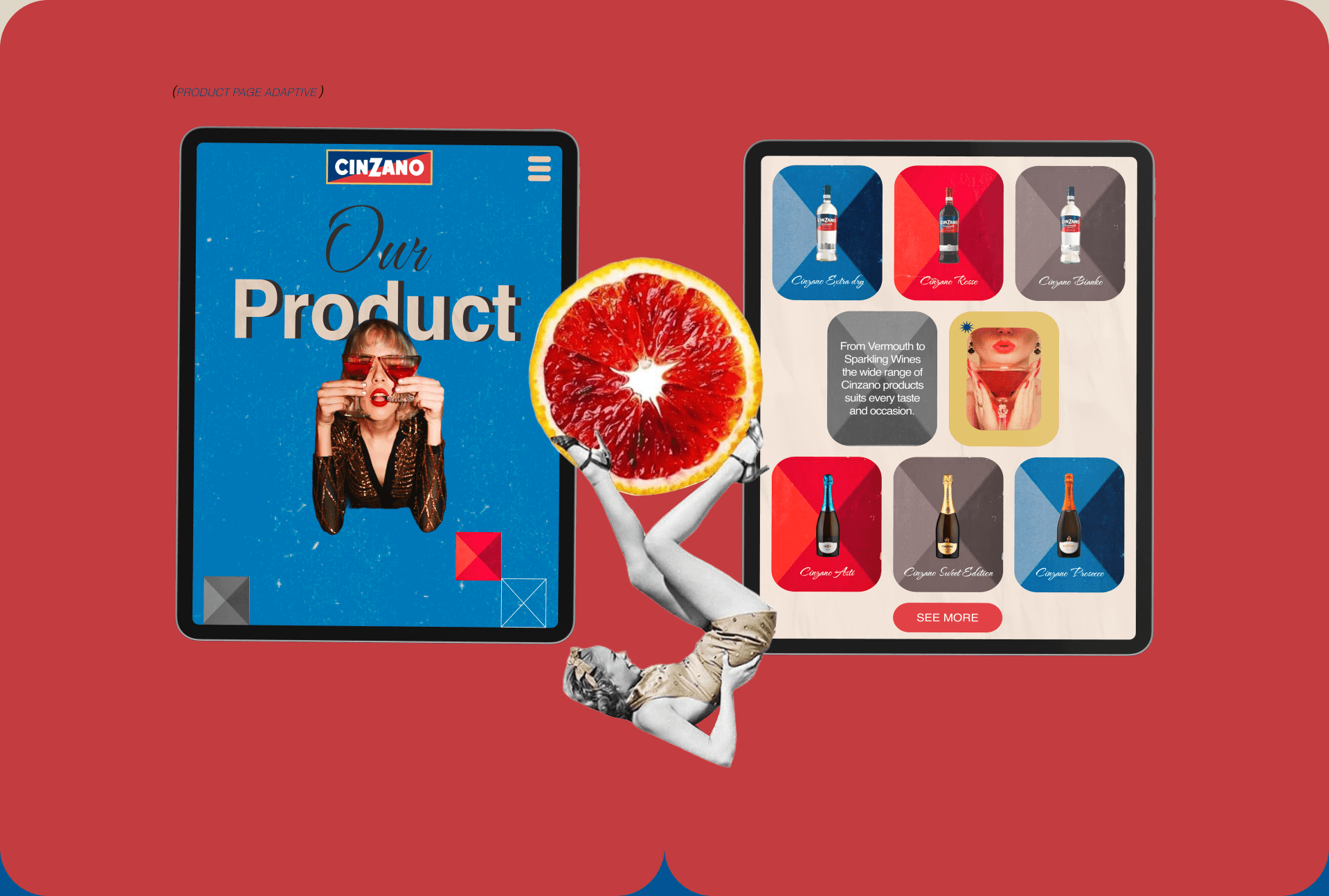 Cinzano | Corporate website redesign — Изображение №6 — Интерфейсы, Брендинг на Dprofile
