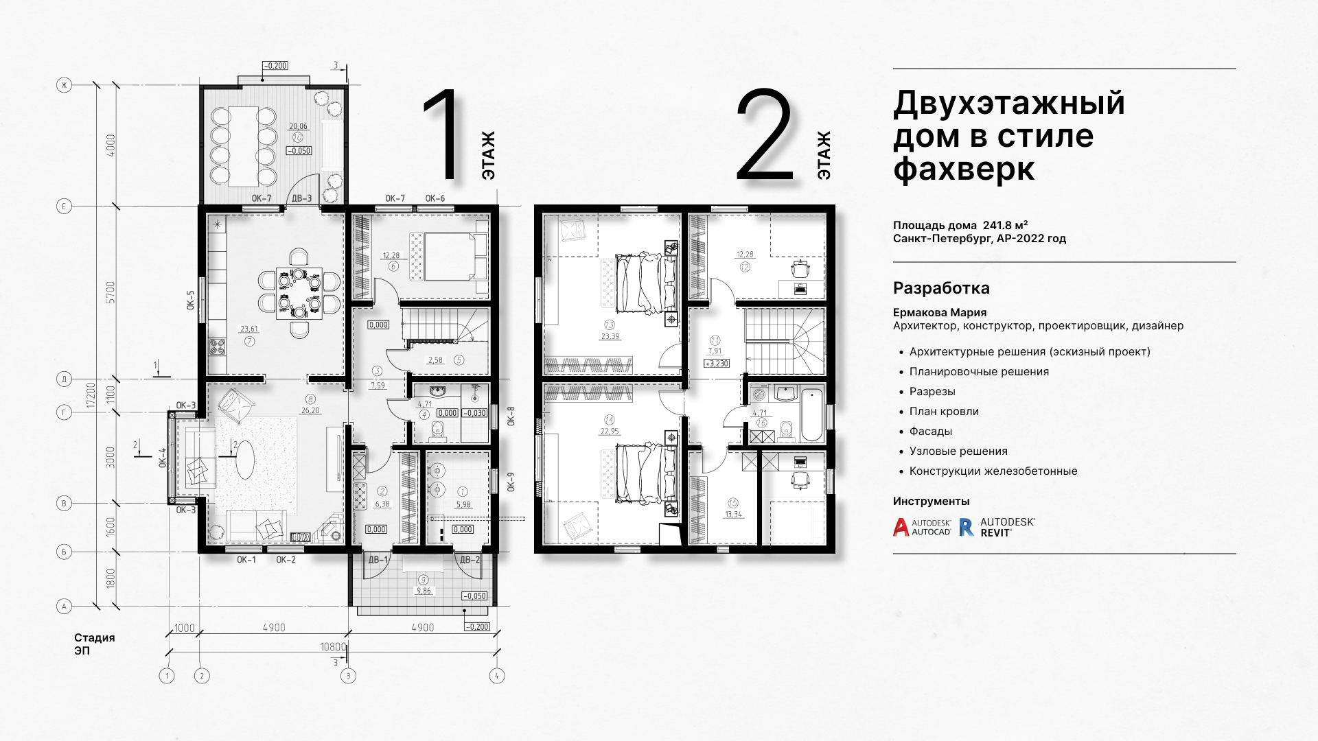 Двухэтажный  дом в стиле фахверк — Изображение №8 — Графика, 3D на Dprofile