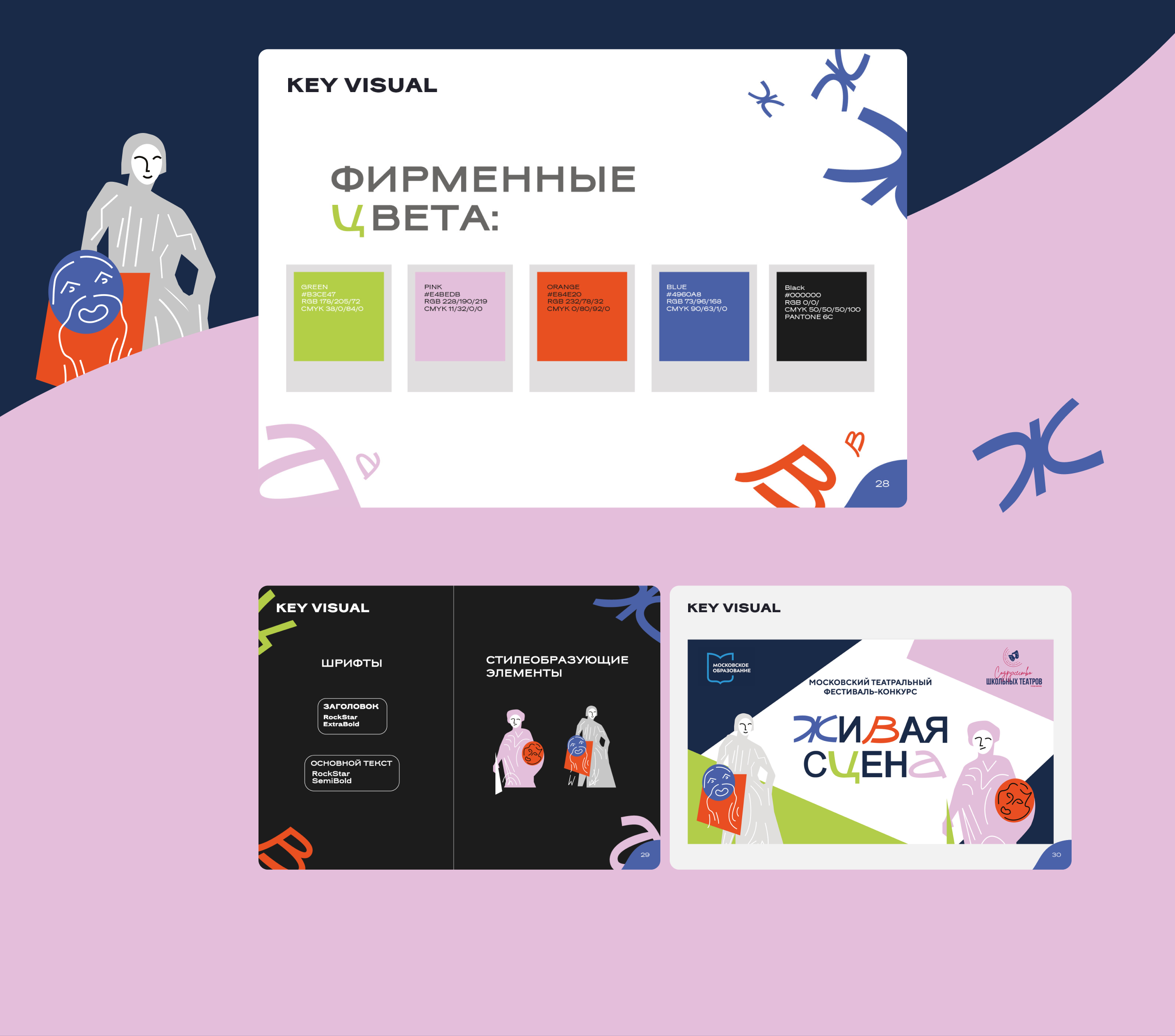 Презентация для фестиваля  «Живая сцена» — Изображение №5 — Графика на Dprofile