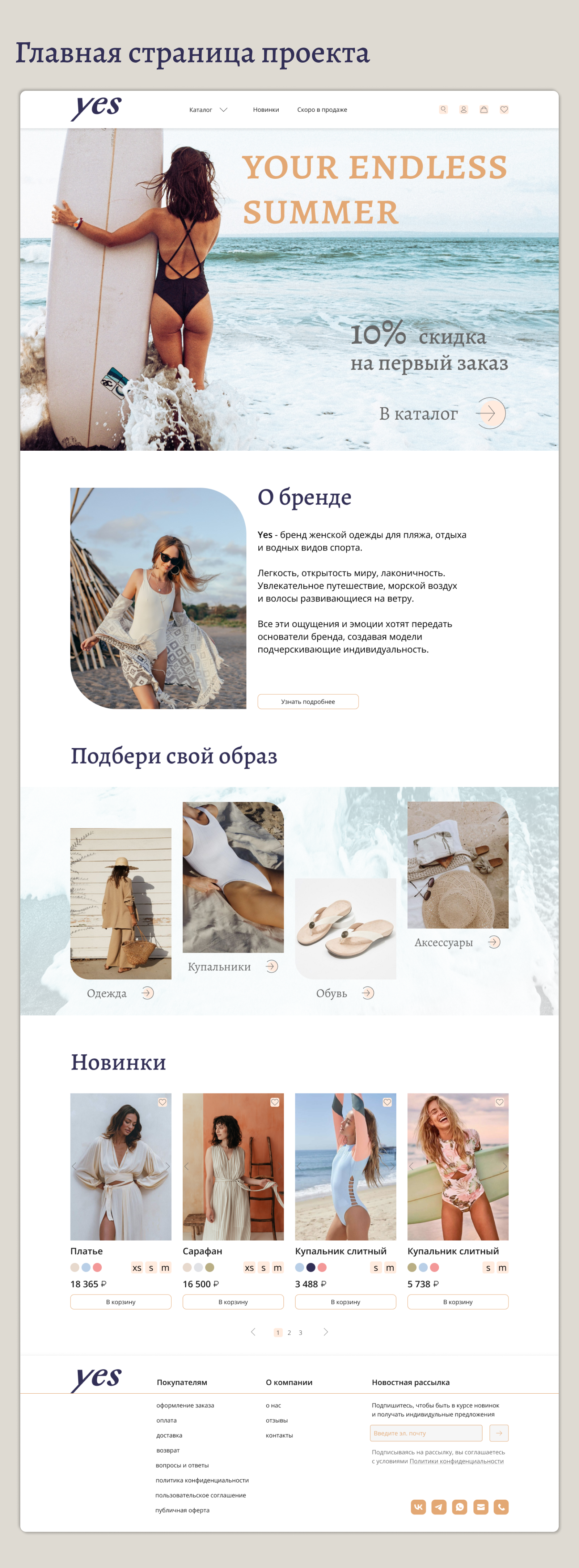 Интернет-магазин "YES" — Изображение №5 — Интерфейсы на Dprofile