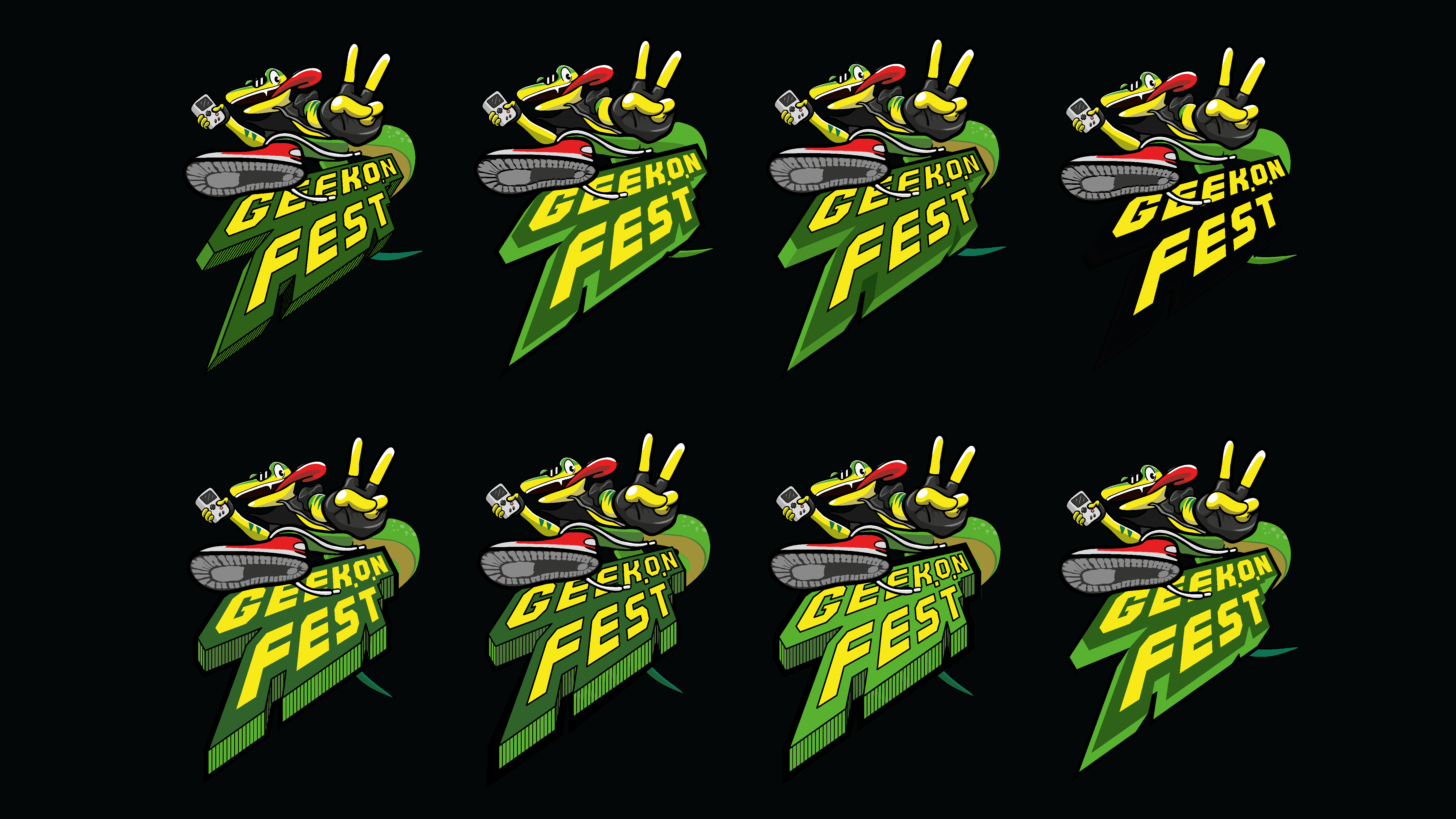 GEEKON FEST 2. Разработка логотипа — Изображение №8 — Брендинг, Иллюстрация на Dprofile