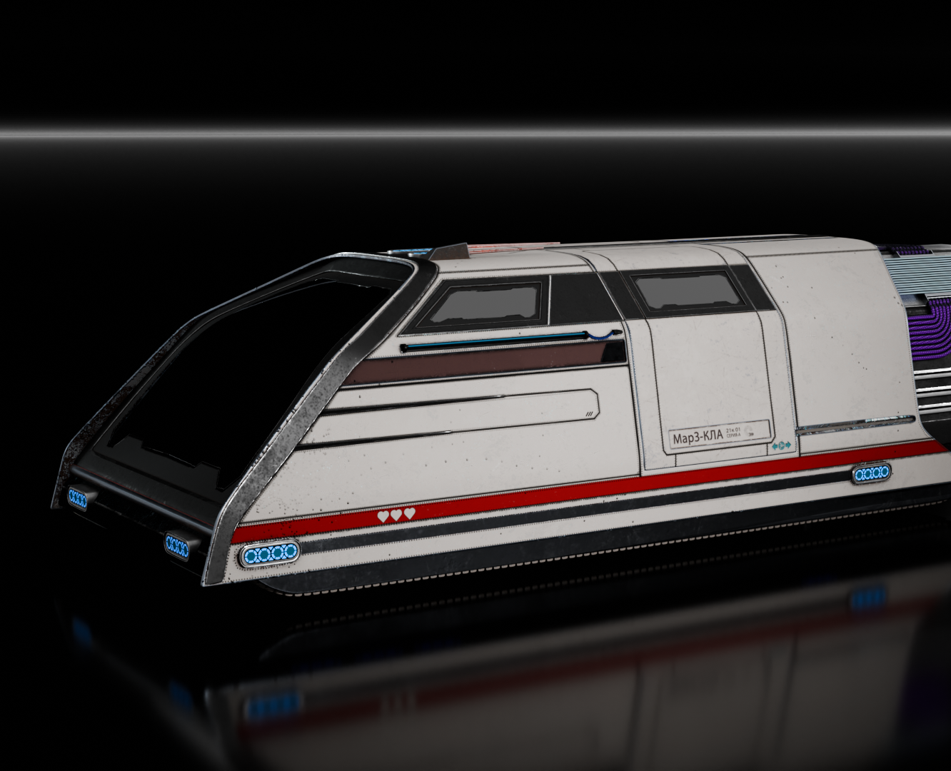 Бюджетный космический Sci-fi челнок — Иллюстрация, 3D на Dprofile