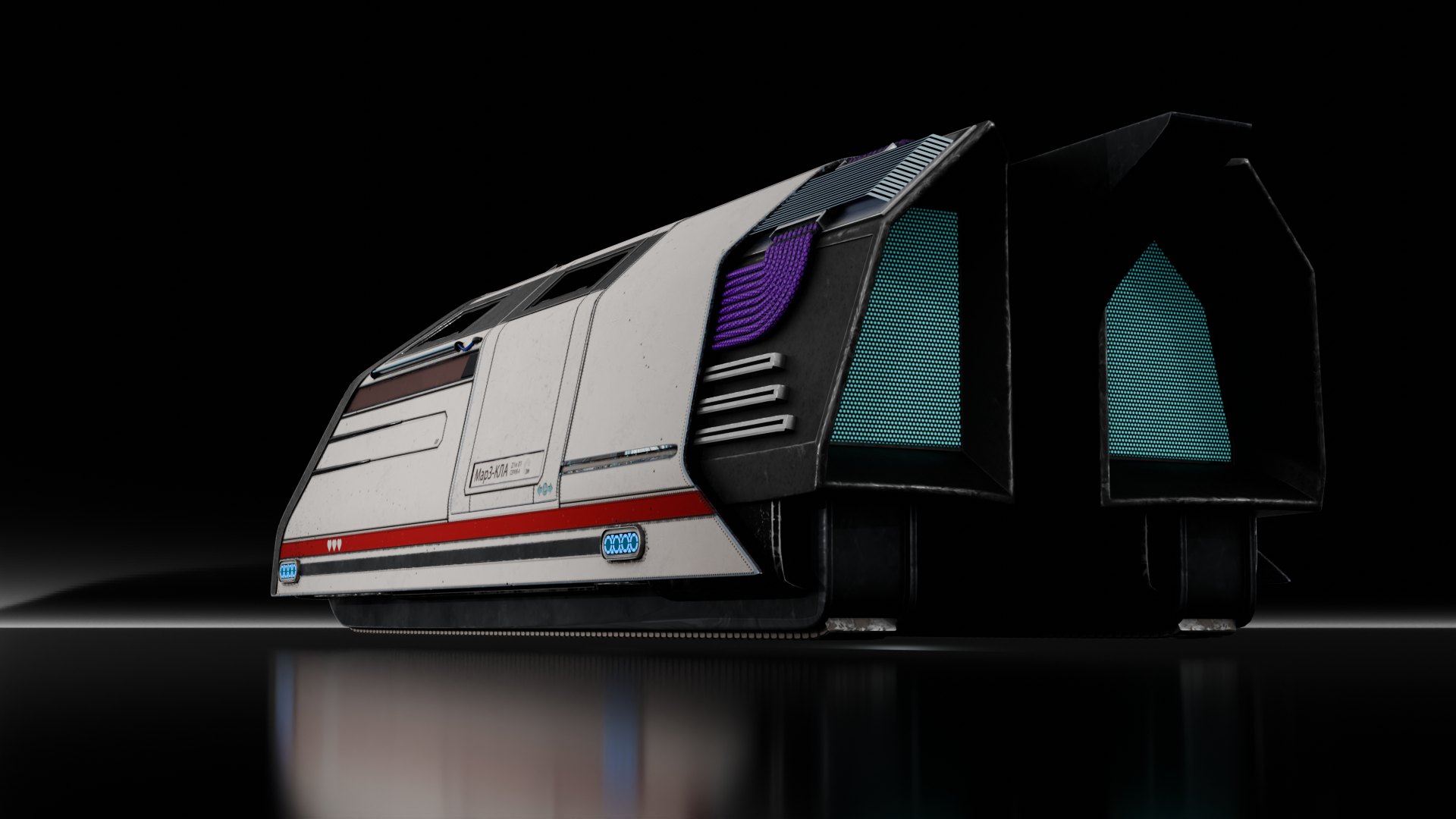 Бюджетный космический Sci-fi челнок — Изображение №2 — Иллюстрация, 3D на Dprofile