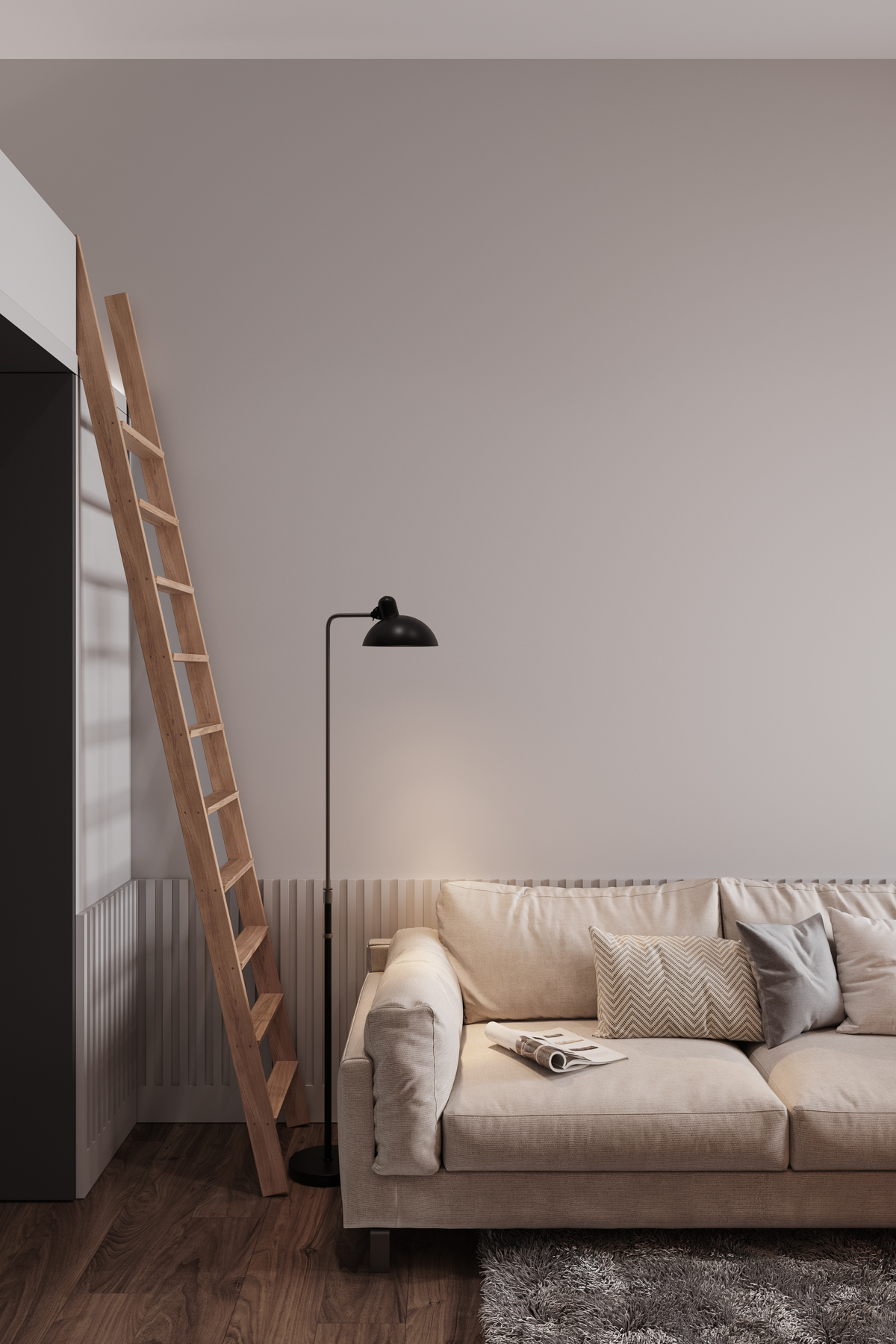 3D Визуализация квартиры-студии — Изображение №3 — 3D на Dprofile