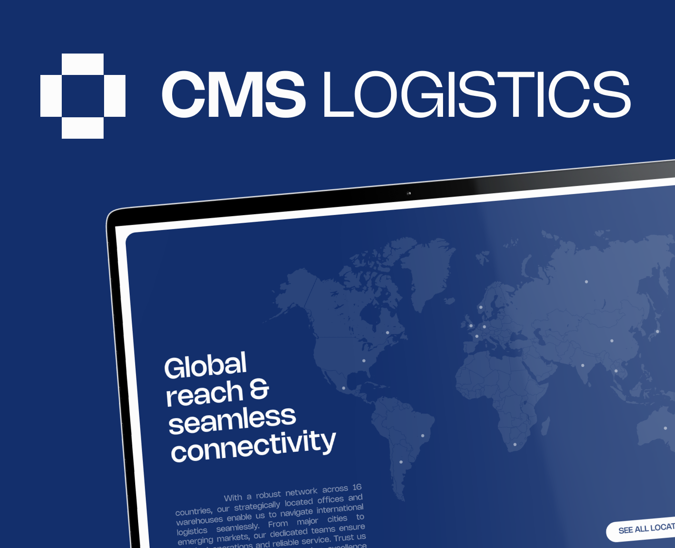 Landing page design | CMS Logistics — Интерфейсы на Dprofile