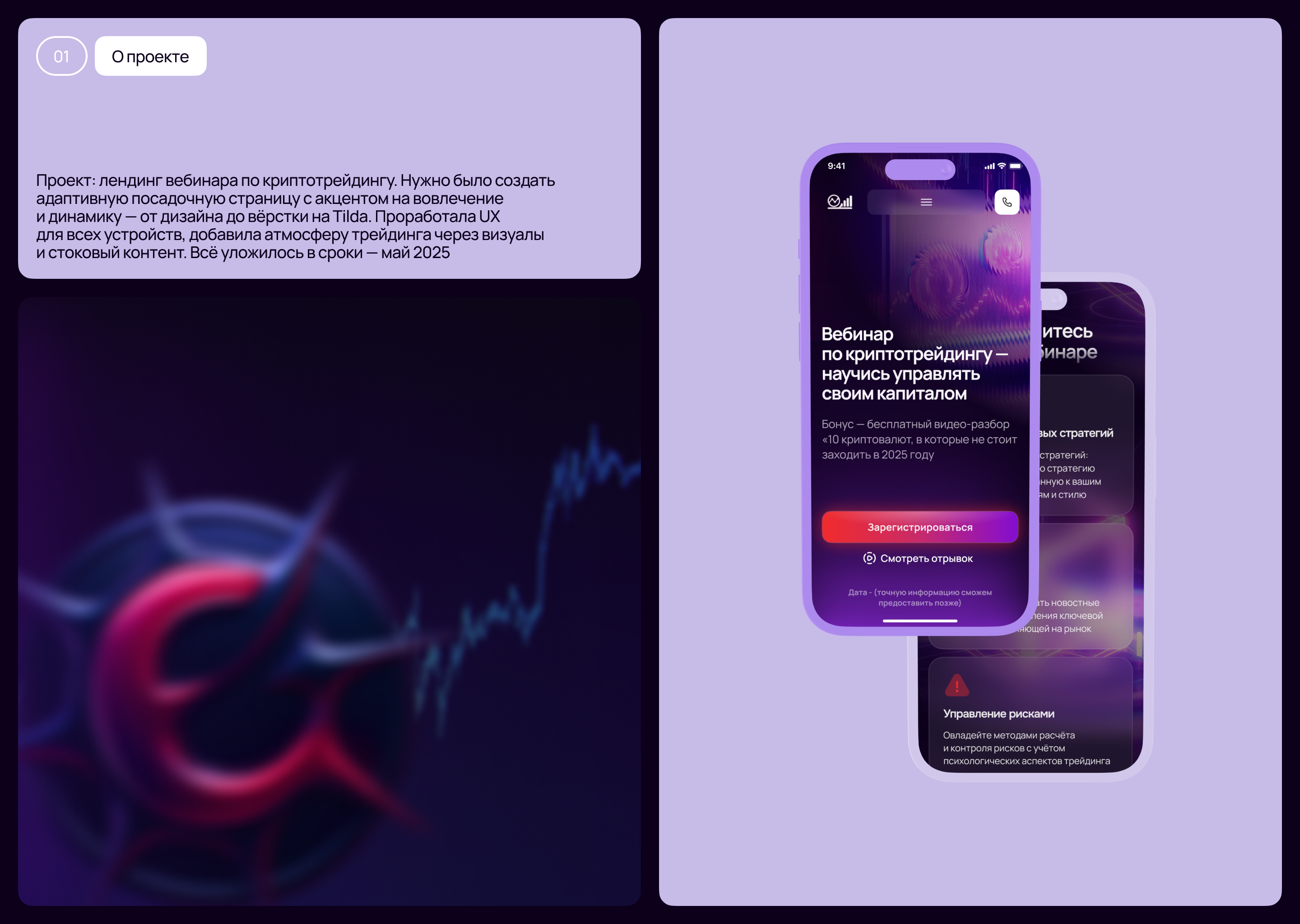 Лендинг по криптотрейдингу — Изображение №2 — Интерфейсы, Анимация на Dprofile
