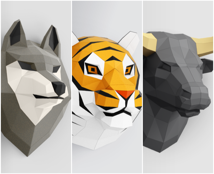 Бумажные 3D-пазлы Fantetiq — Брендинг, 3D на Dprofile